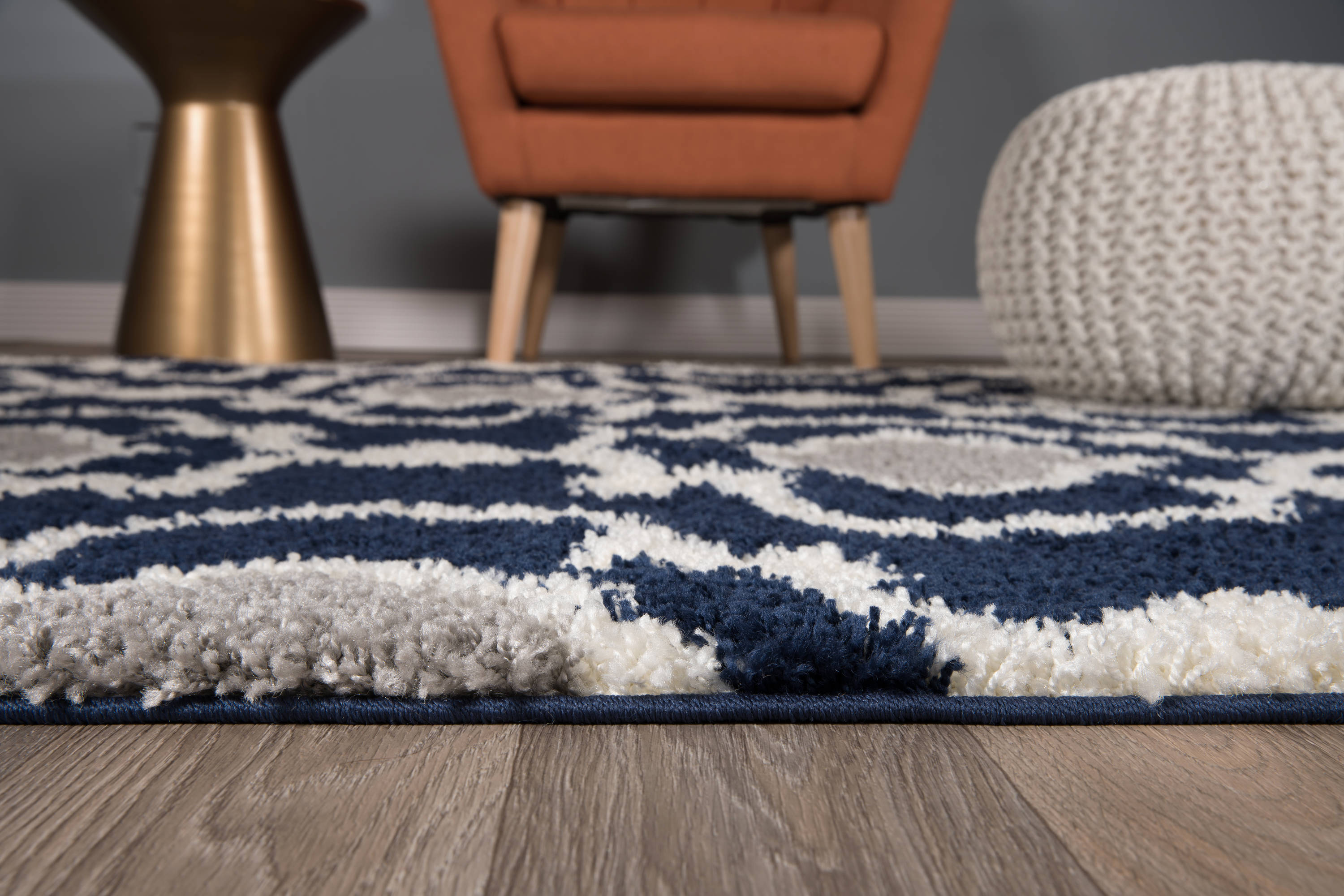 World Rug Gallery 2525 NAVY 8X10 rugs - View #3