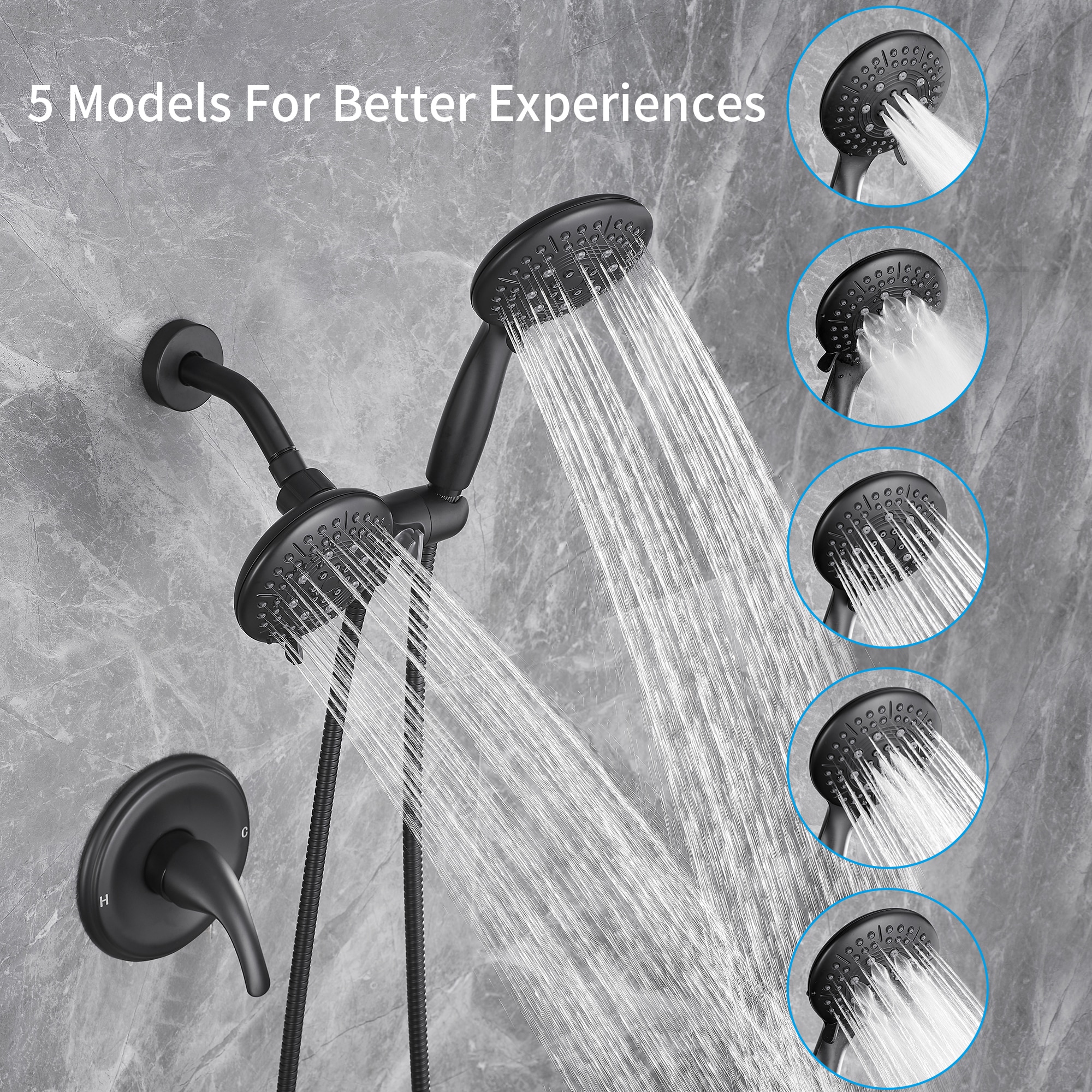 Cobbe LSKSSF0101B Showerhead-Bar-Panels - View #4