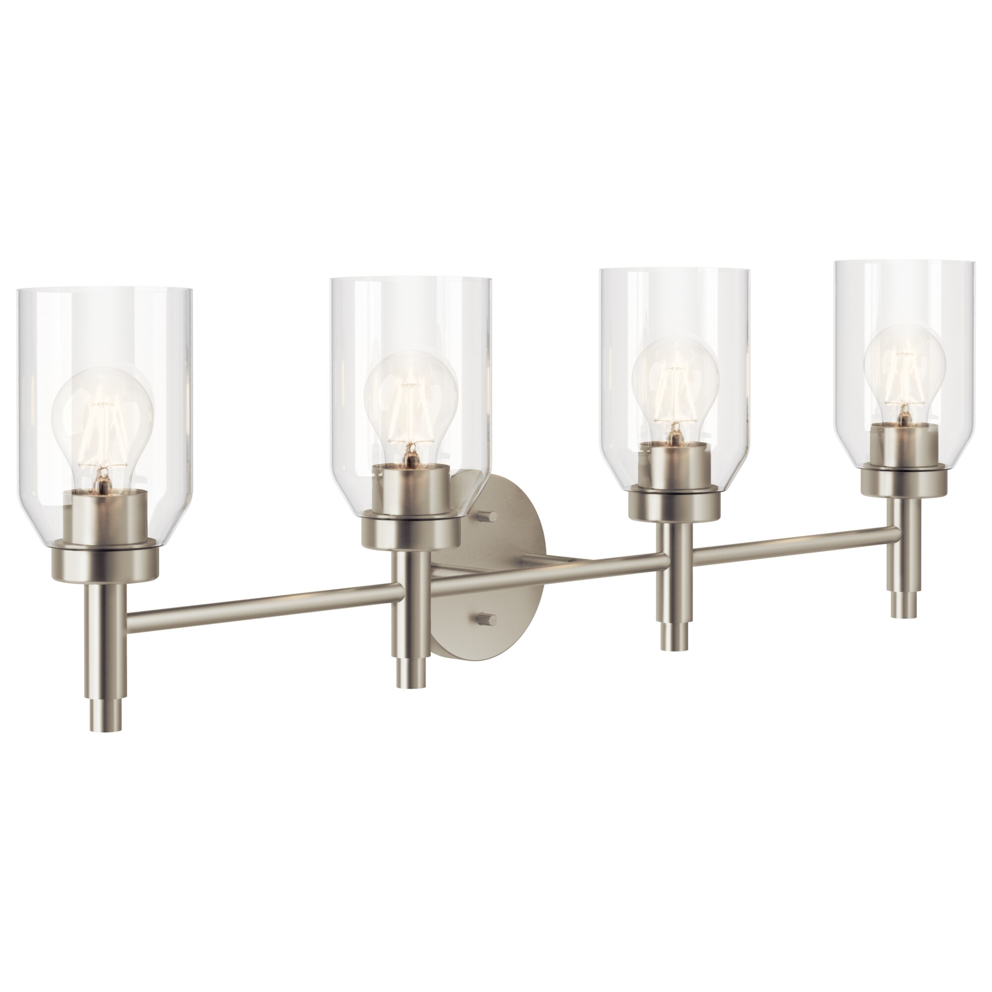 Kichler 55186NI Madden 34-in 4 -Light Brushed Nickel Modern/contemporary Vanity light