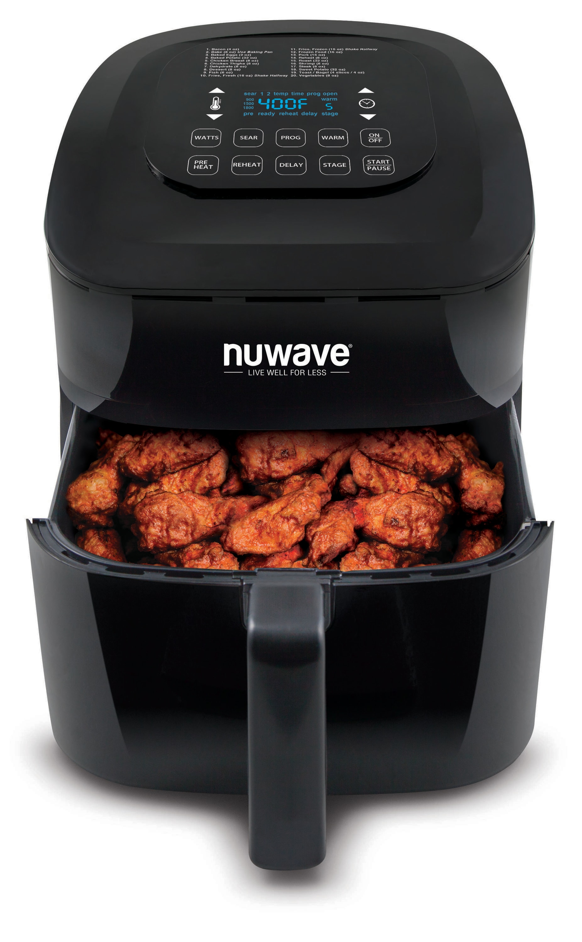 NuWave Brio 10 qt. Digital Air Fryer Black 37101 - Best Buy