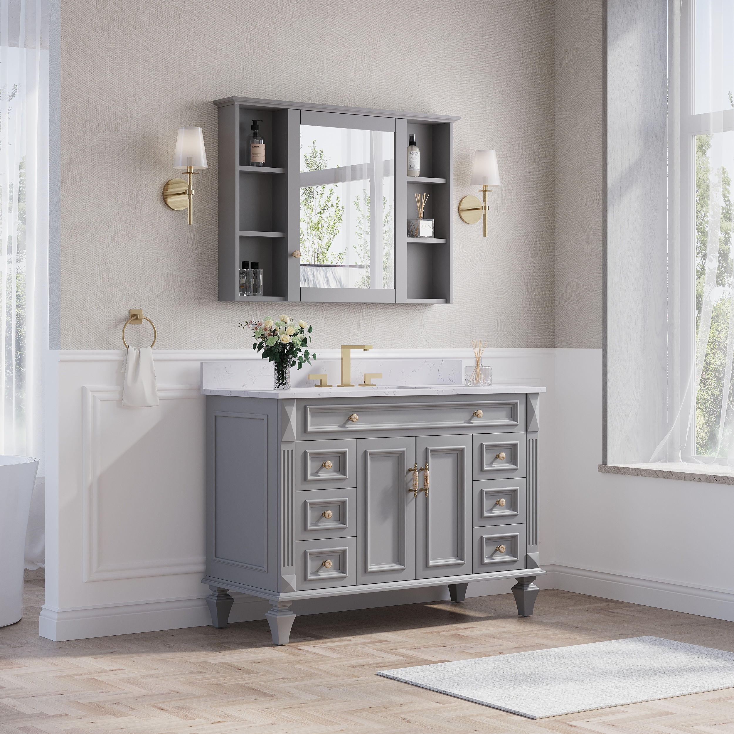 Forclover MF01AR-48TG Bath-Vanity-Combo - View #14