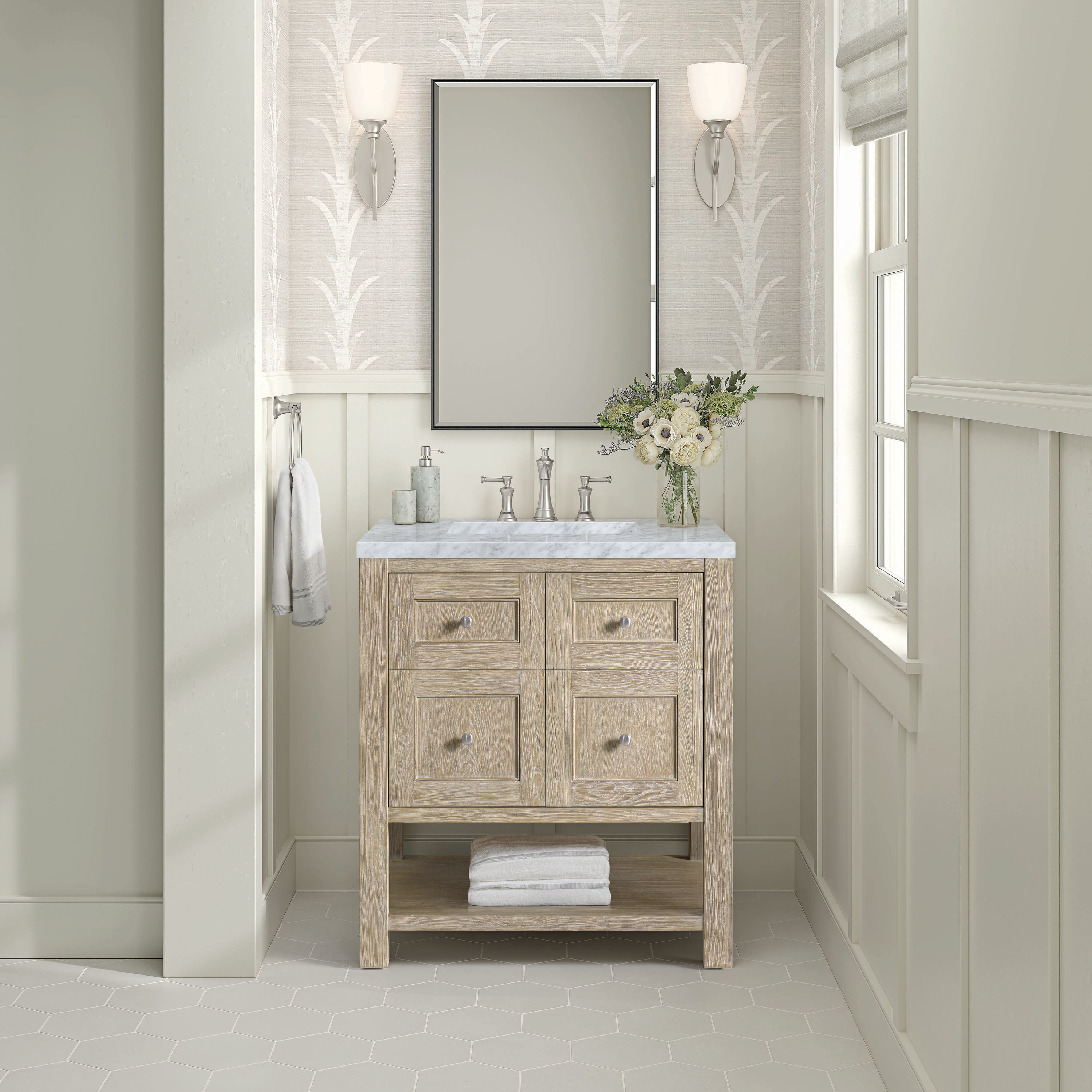 James Martin Vanities 330-V30-WWO-3CAR Bath-Vanity-Combo - View #2