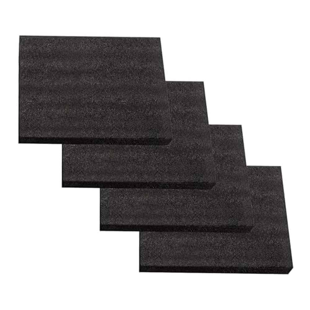 Etokfoks  4 Pack Customizable Polyethylene Foam Sheets 16 x 12 x 1 Inch Thick Black Padding for Cases