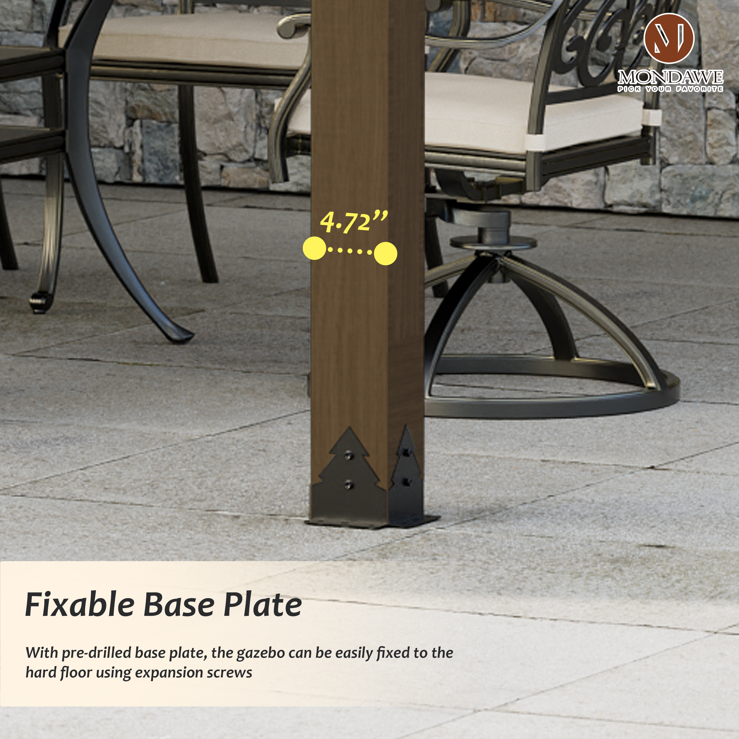 Mondawe MO-5004A-4 Wood-Resin-Gazebos - View #7