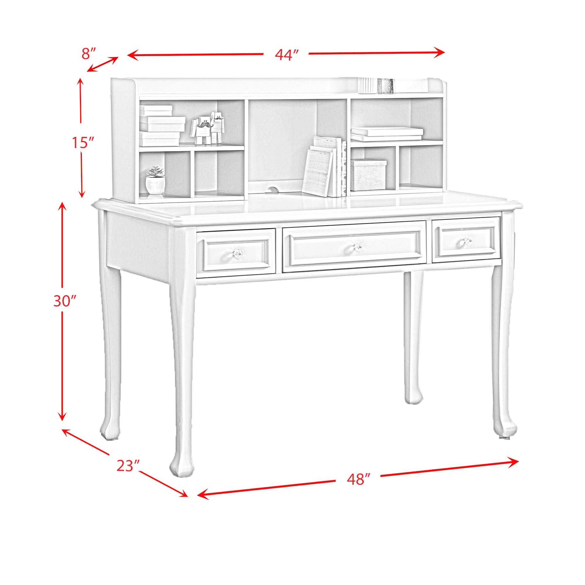 picket house furnishings jenna desk with hutch