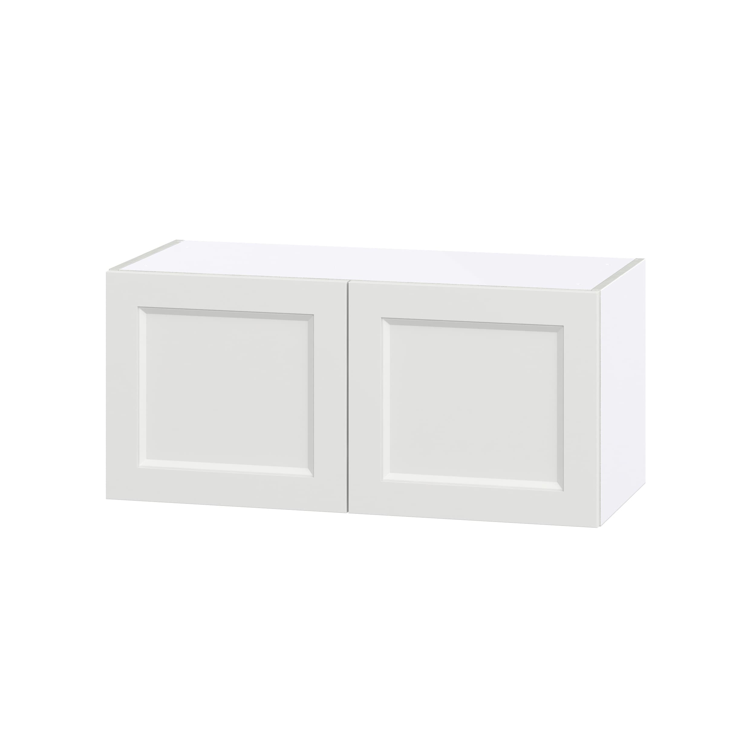 Hugo&Borg DSW3315-RI Riviera 33-in W x 15-in H x 14-in D Bright White Wall Fully assembled Cabinet (Recessed Panel Shaker)