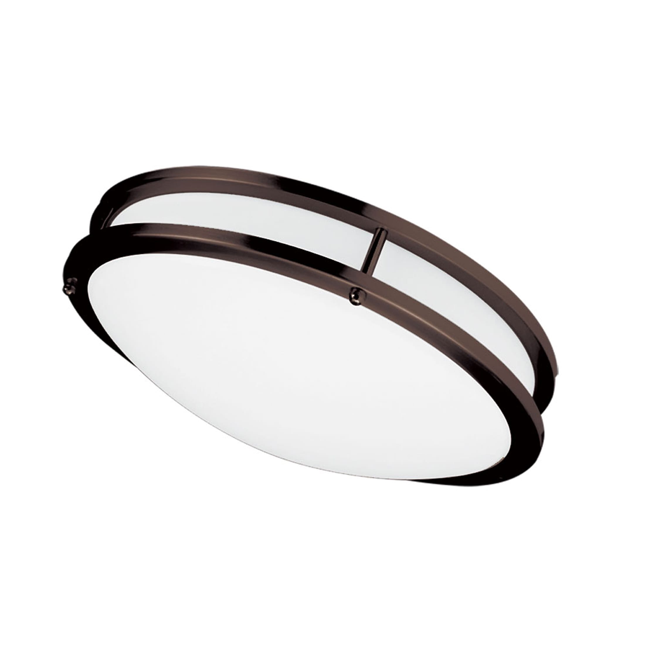Dainolite CFLED-C1626-BZ CFLED 1 -Light 16-in Polished Bronze Integrated LED Flush Mount Light