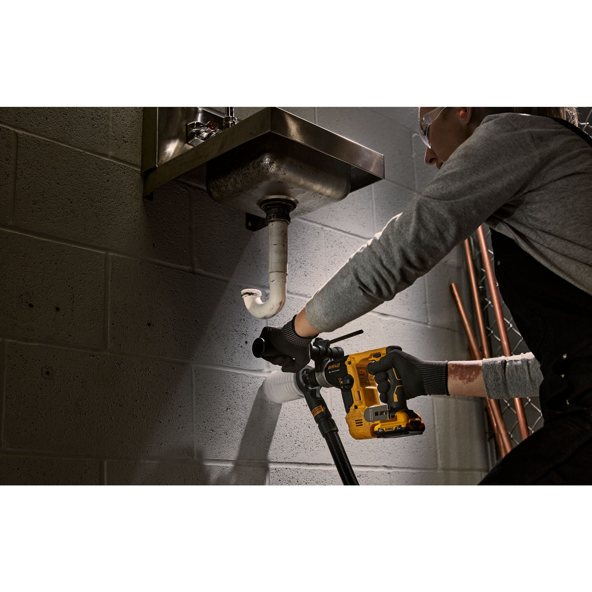 DEWALT 12-volt Max Sds-plus Cordless Rotary Hammer Drill (Bare Tool) in the Rotary  Hammer Drills department at