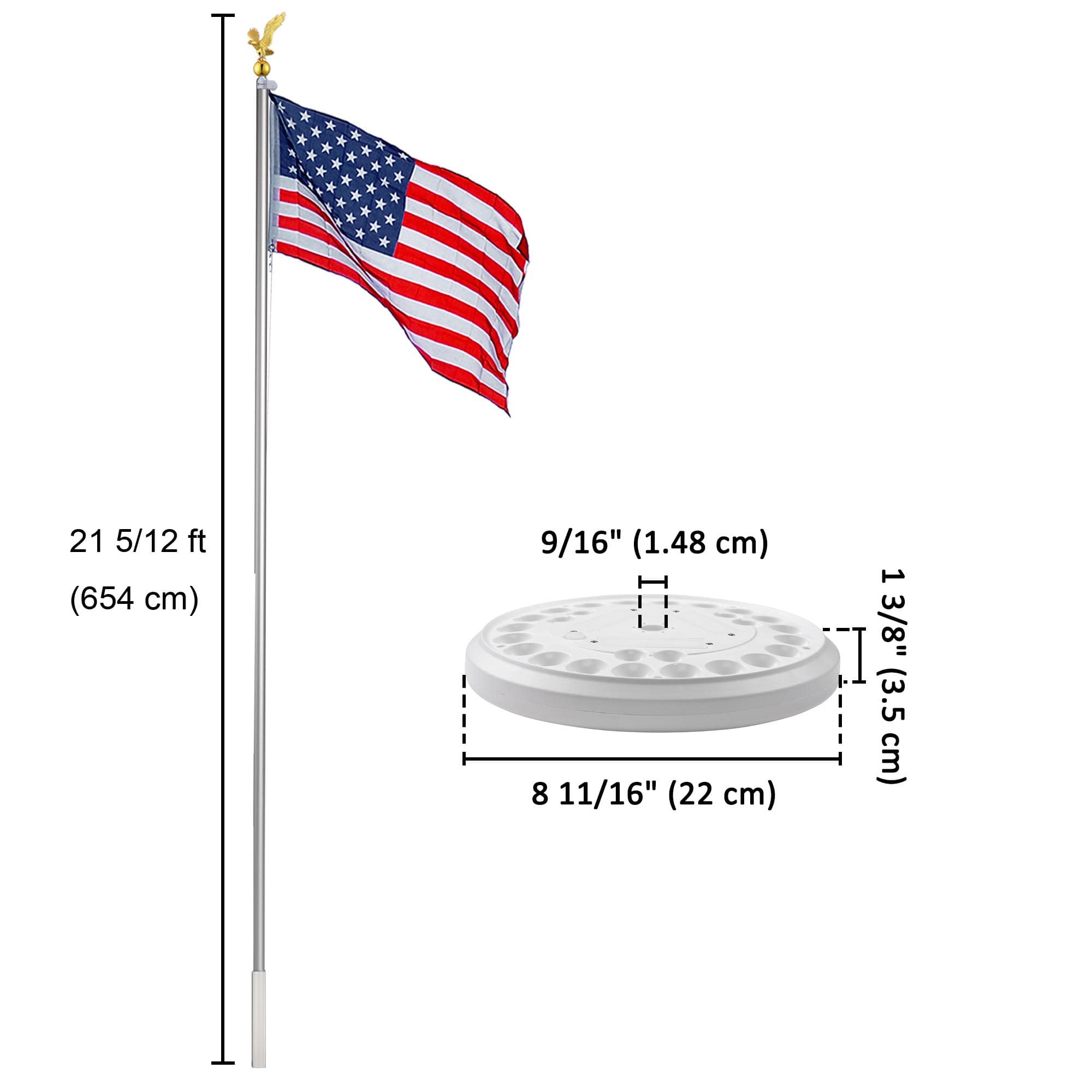 Yescom 22FLPSET043-20-11-LO Flag-Poles - View #4