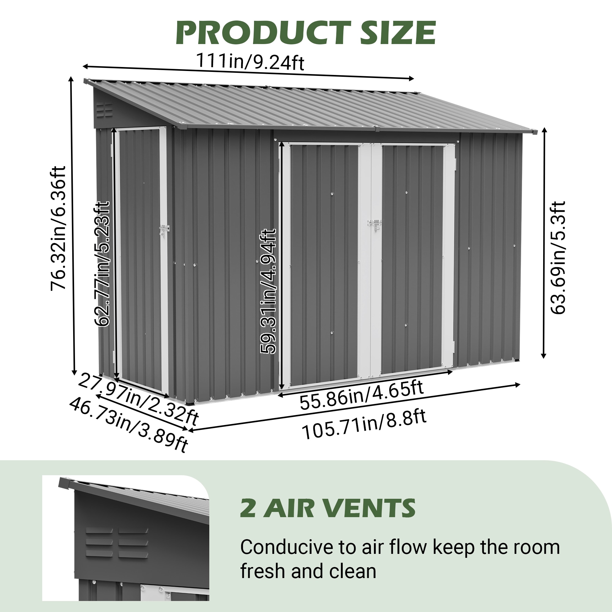 Mondawe MD-WWC00014 Metal-Storage-Buildings-Sheds - View #10