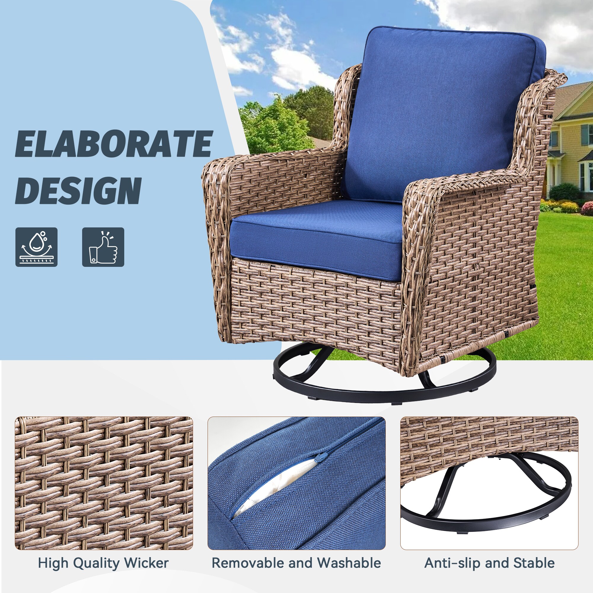 GZMR GZ-A0001SF39 Patio-Conversation-Sets - View #5