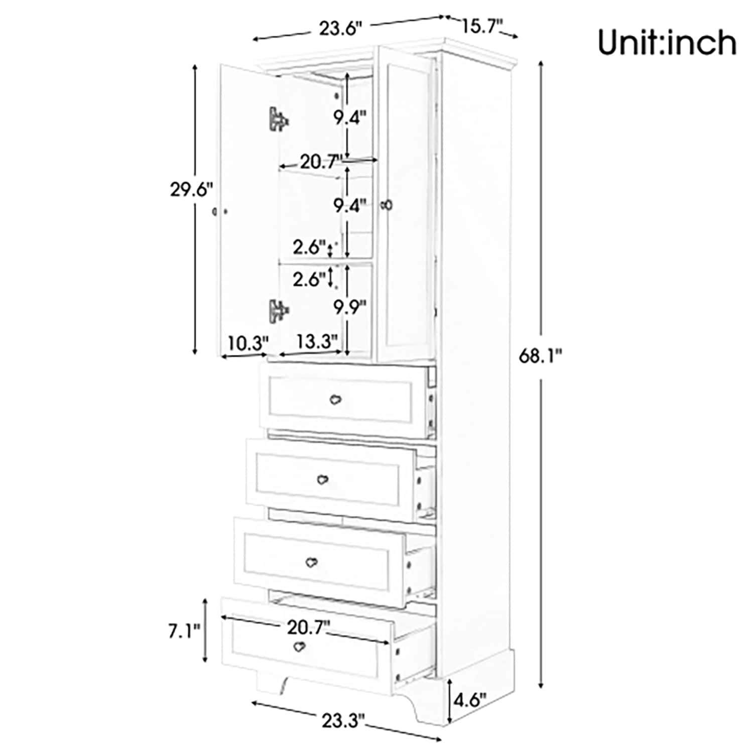 GZMR GZ-UC0441K Utility-Storage-Cabinets - View #18