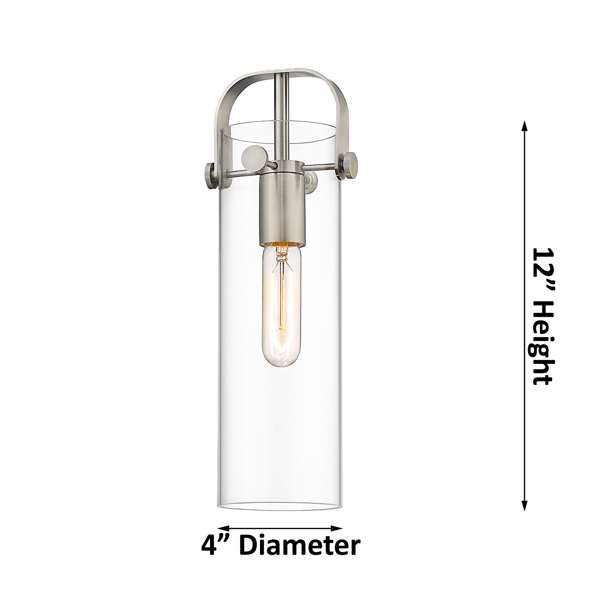 Innovations Lighting 423-1S-BK-4CL Pendant-Lights - View #3