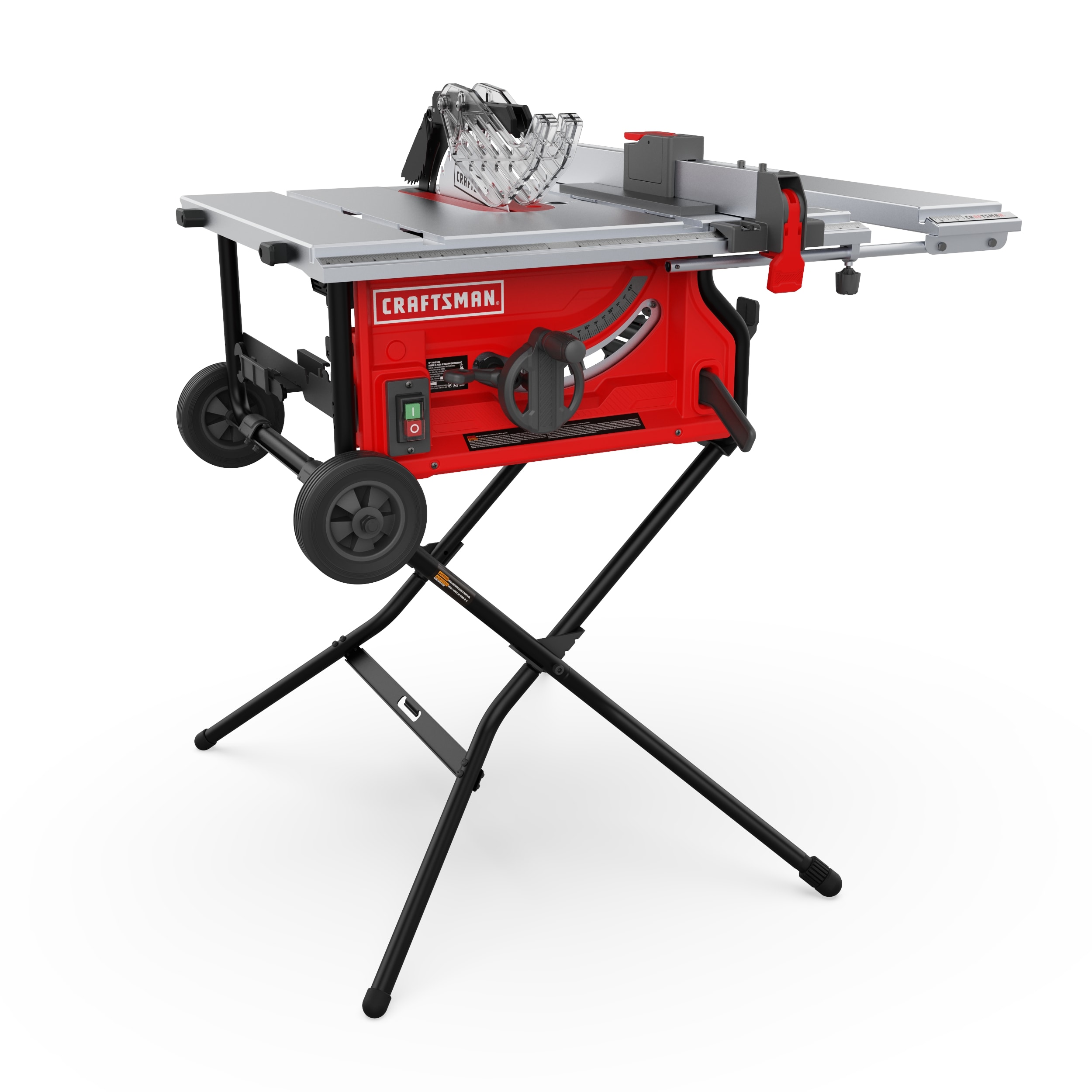 PROMAKER Table Saw 10-inch 15.5-Amp 5000RPM 1800W, Benchtop Table Saw, from  0-45º up to 0º-90º Bevel cut. Table saw 10 inch with metal stand for  woodworking including a Saw Blade. PRO-SB1800 