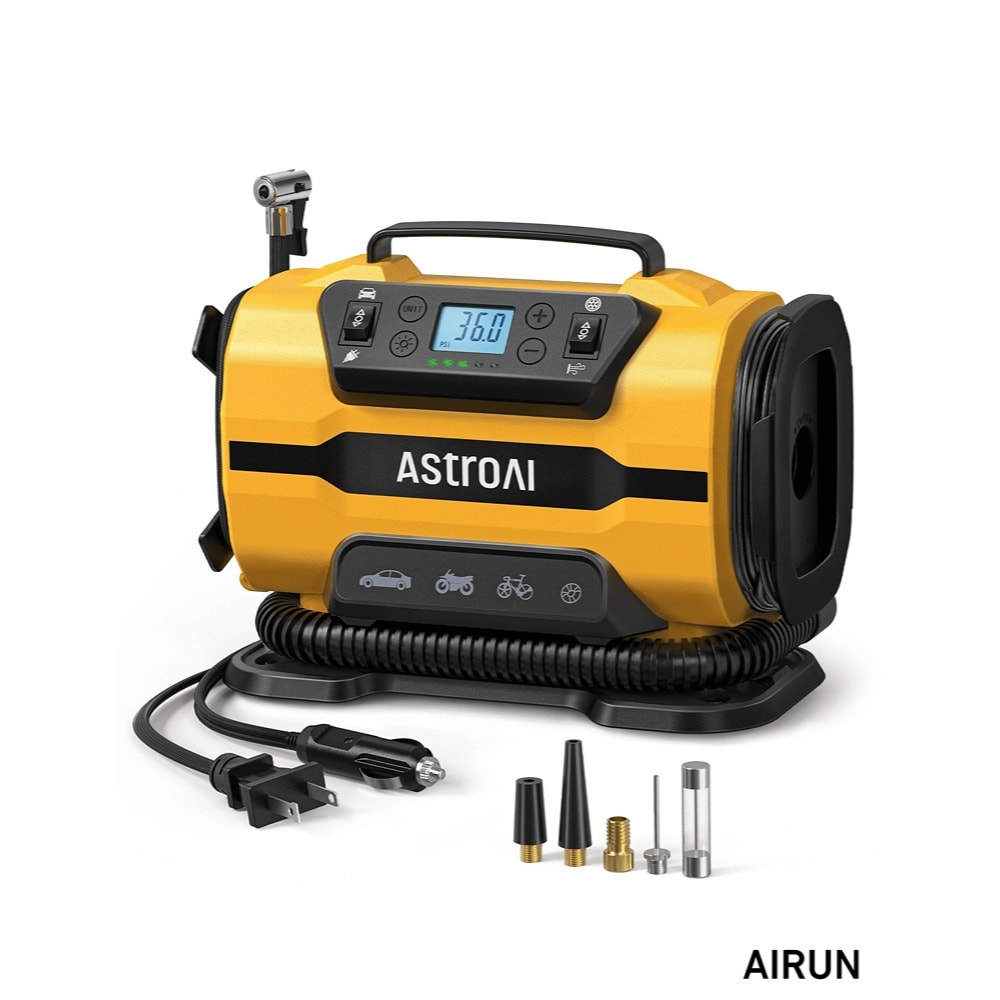 AstroAI ACAC8366LY-US Portable Electric 150 PSI Pancake Air Compressor with Accessories Included