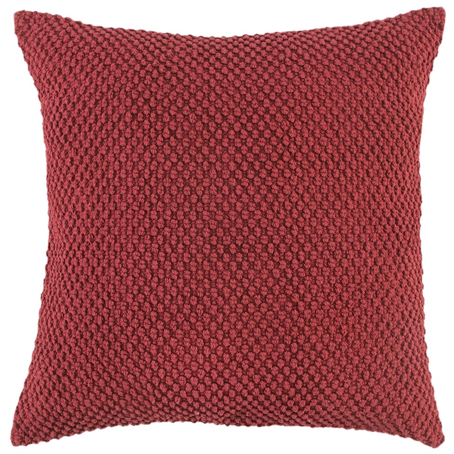 HomeRoots 4000403487 20-in x 20-in Merlot Square Indoor Decorative Pillow