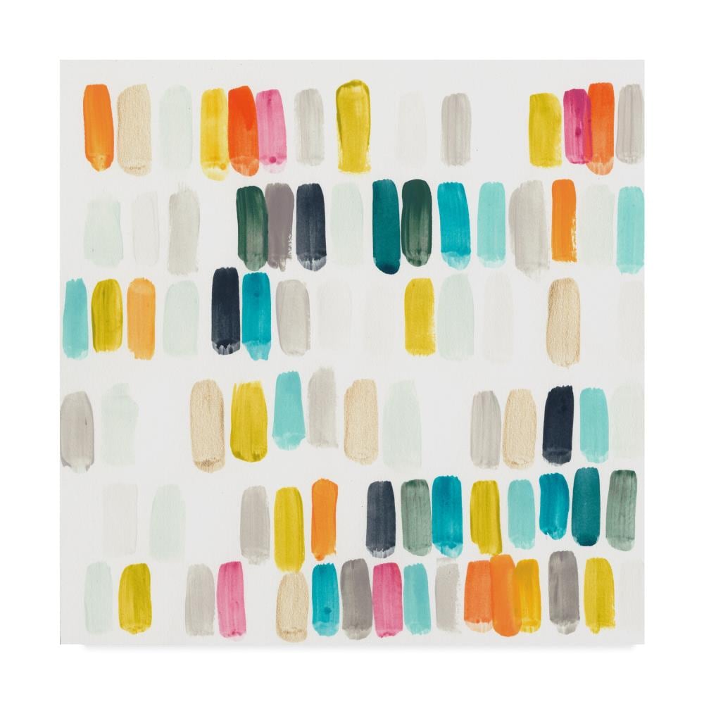 Trademark Fine Art WAG05265-C1818GG Framed 18-in H x 18-in W Abstract Print on Canvas