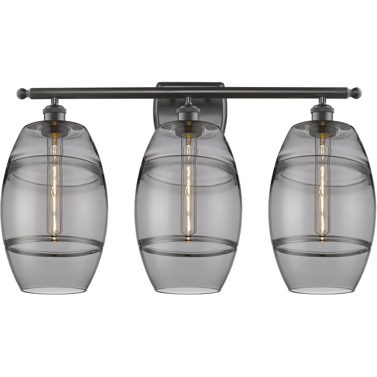 Innovations Lighting -  516-3W-OB-G557-8SM Ballston Vaz Bathroom Vanity Light Oil Rubbed Bronze