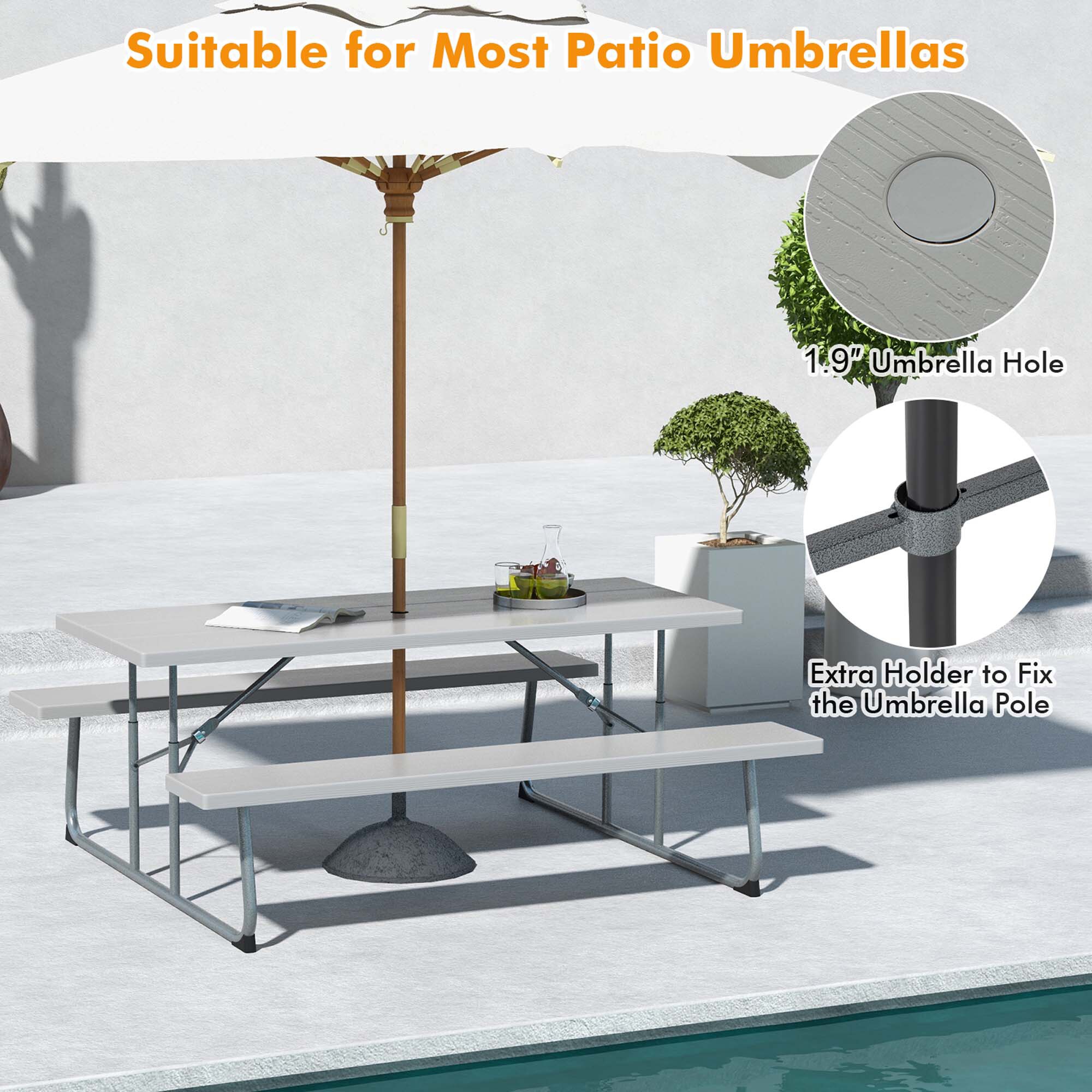 Costway HCST01512 Patio-Tables - View #6