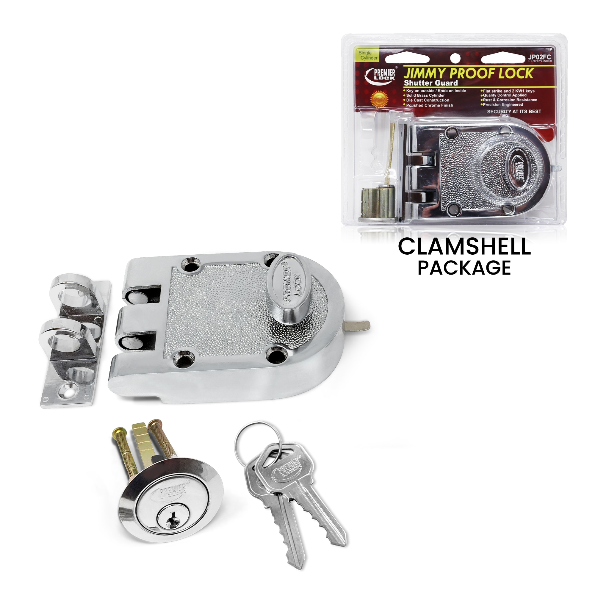 Premier Lock JP02FC Door-Deadbolts - View #2