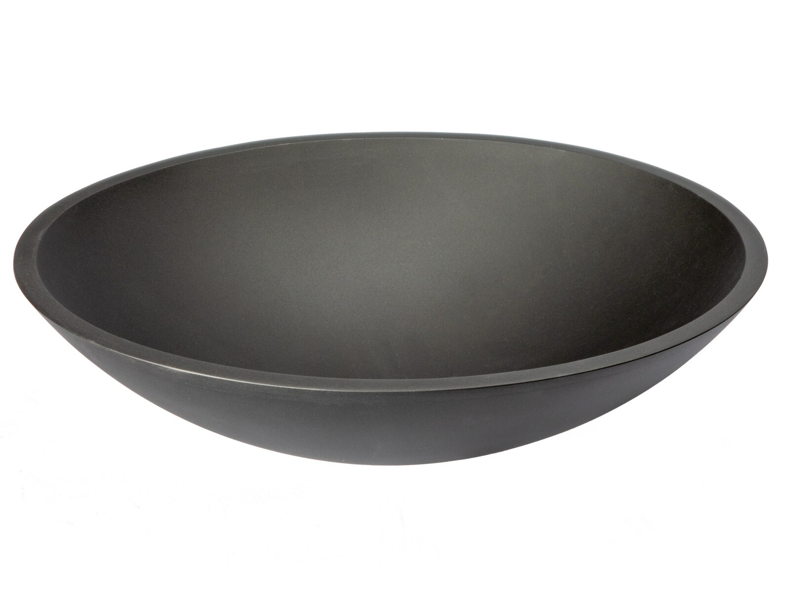 Eden Bath EBGS66 Glass Vessel Oval Modern Black Bathroom Sink ( 18.875-Inches x 15.5-Inches )
