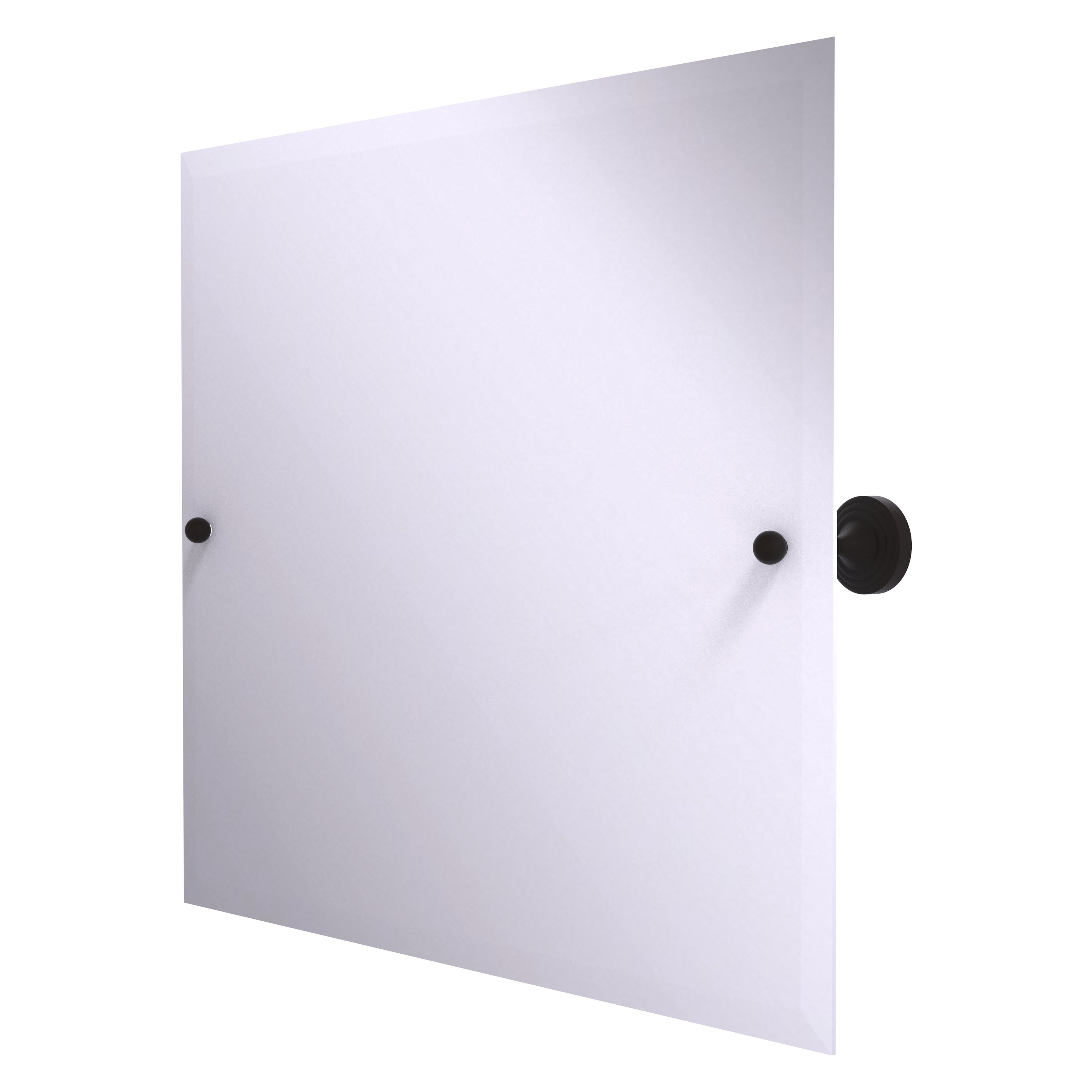 Allied Brass SG-93-ORB Sag Harbor 22-Inches x 3.6-Inches Beveled Frameless Rectangle Tilting Bathroom Vanity Mirror ( Oil-rubbed Bronze )