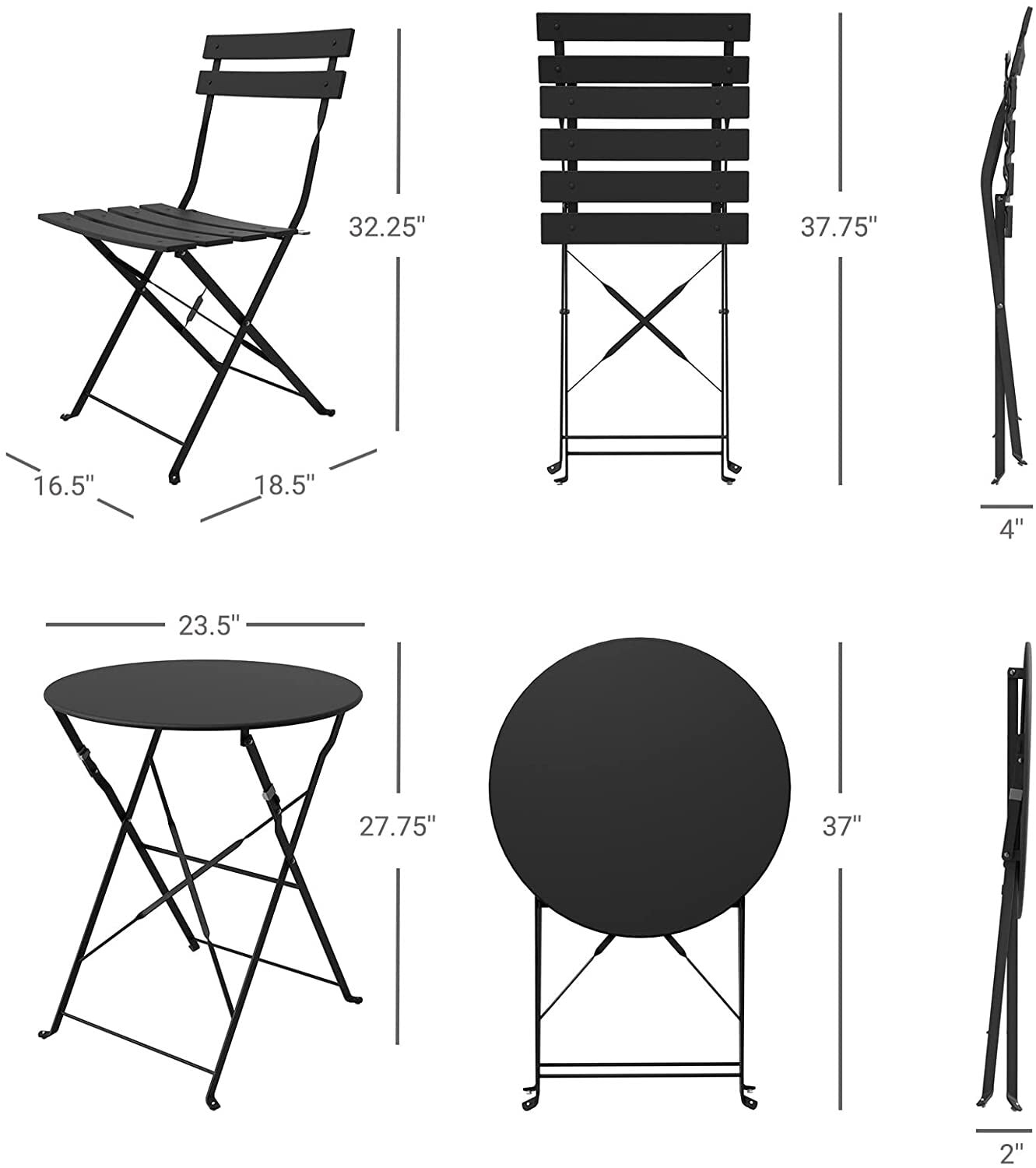 Afoxsos LWMX094 Patio-Conversation-Sets - View #4
