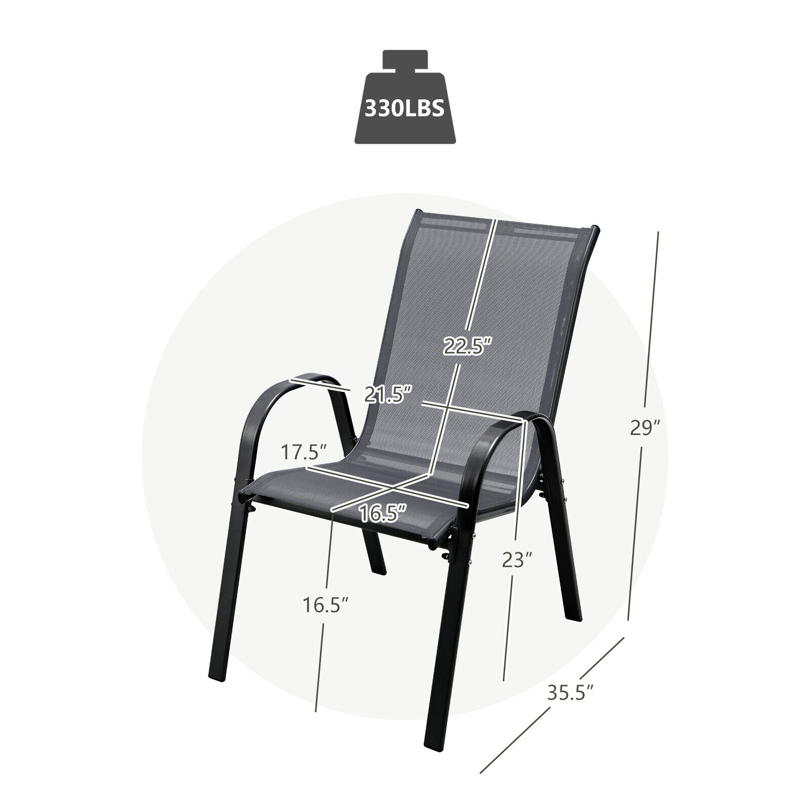 LIVIZA GAGP174331 Patio-Chairs - View #6