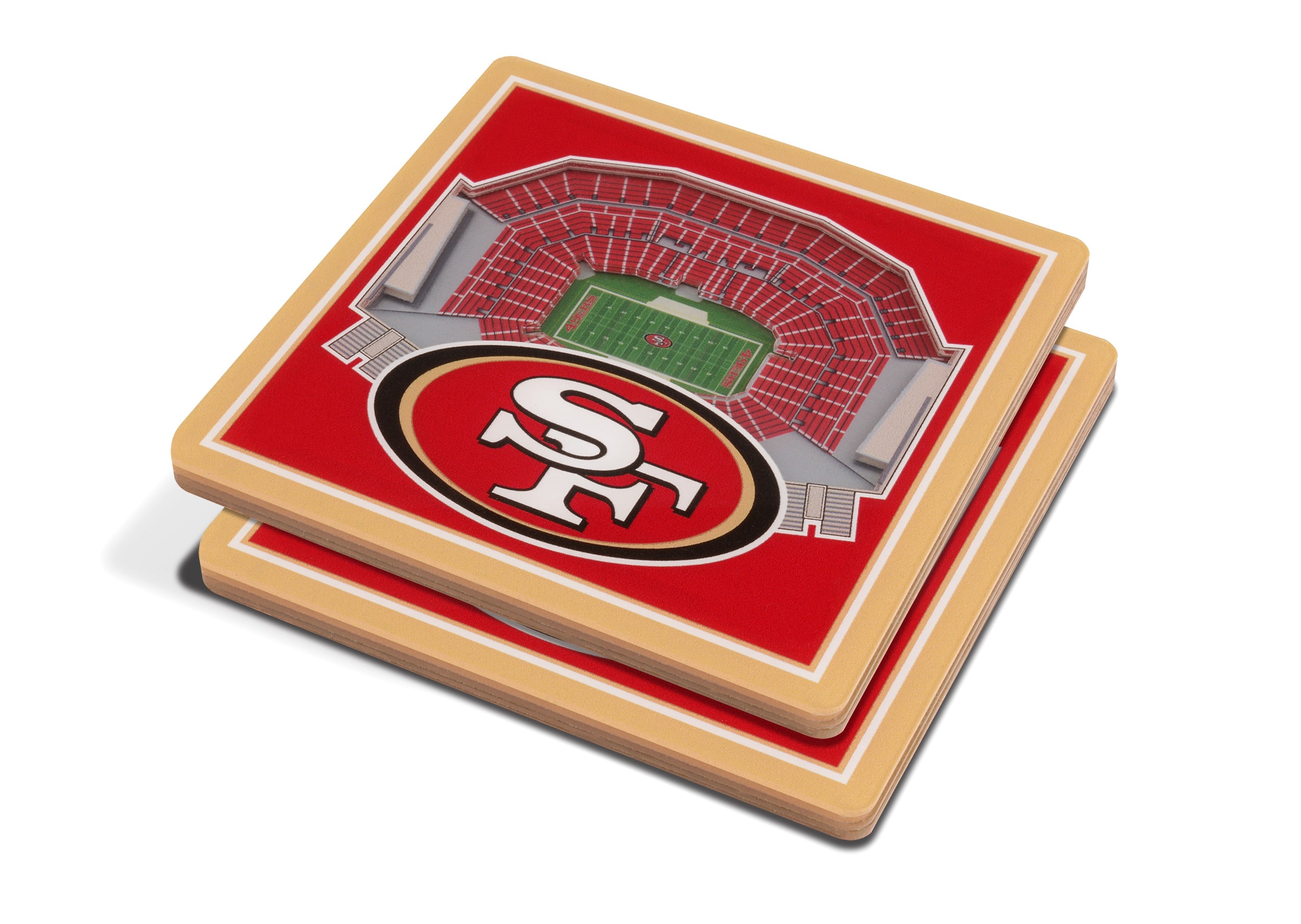 3D NFL Stadium Coaster Set - Kansas City Chiefs