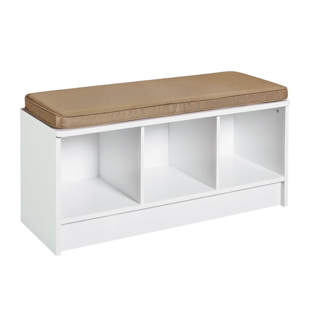 Up and Down Toy and Storage Box and Bench with Two Baskets - White