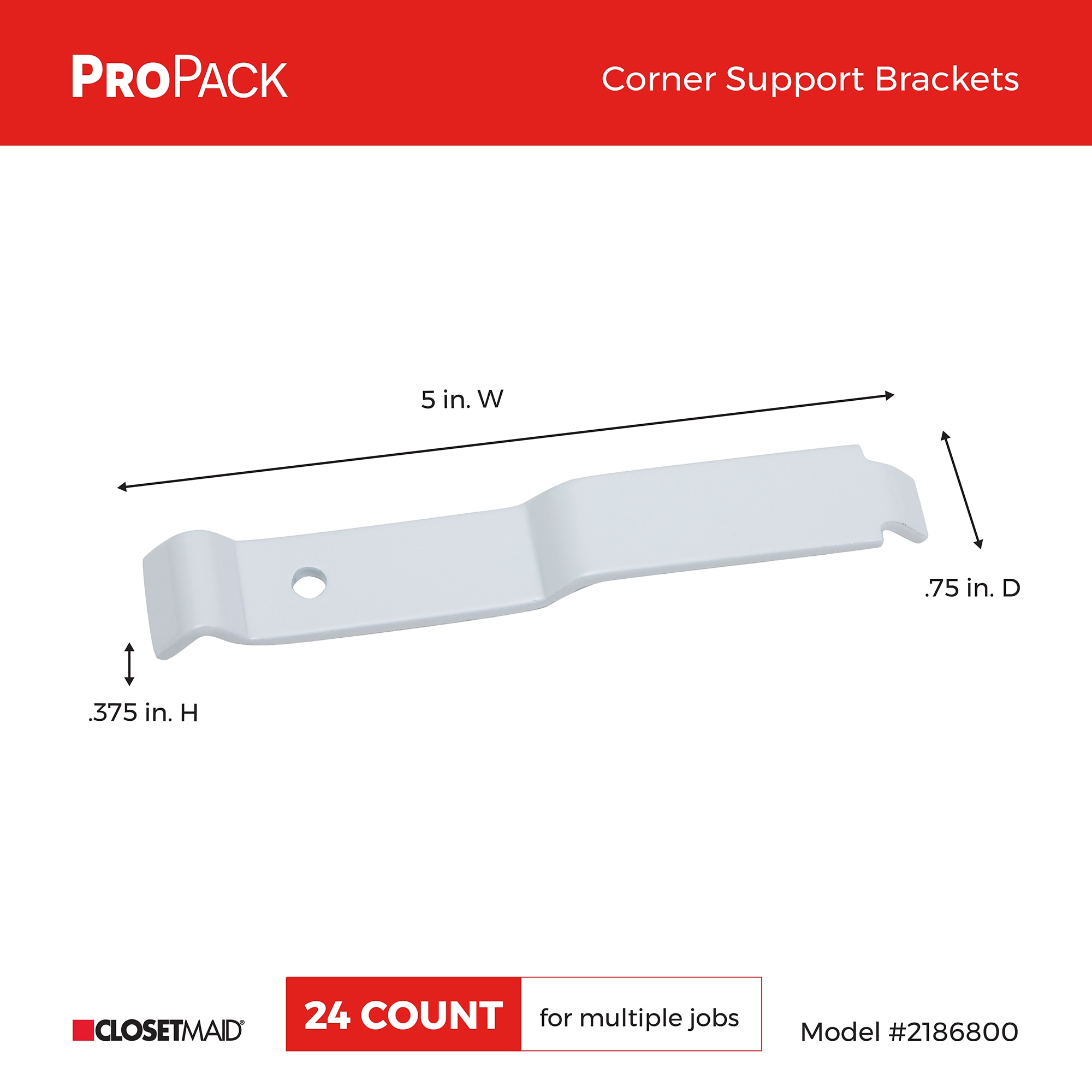 ClosetMaid 2186800 Wire-Closet-Hardware - View #4