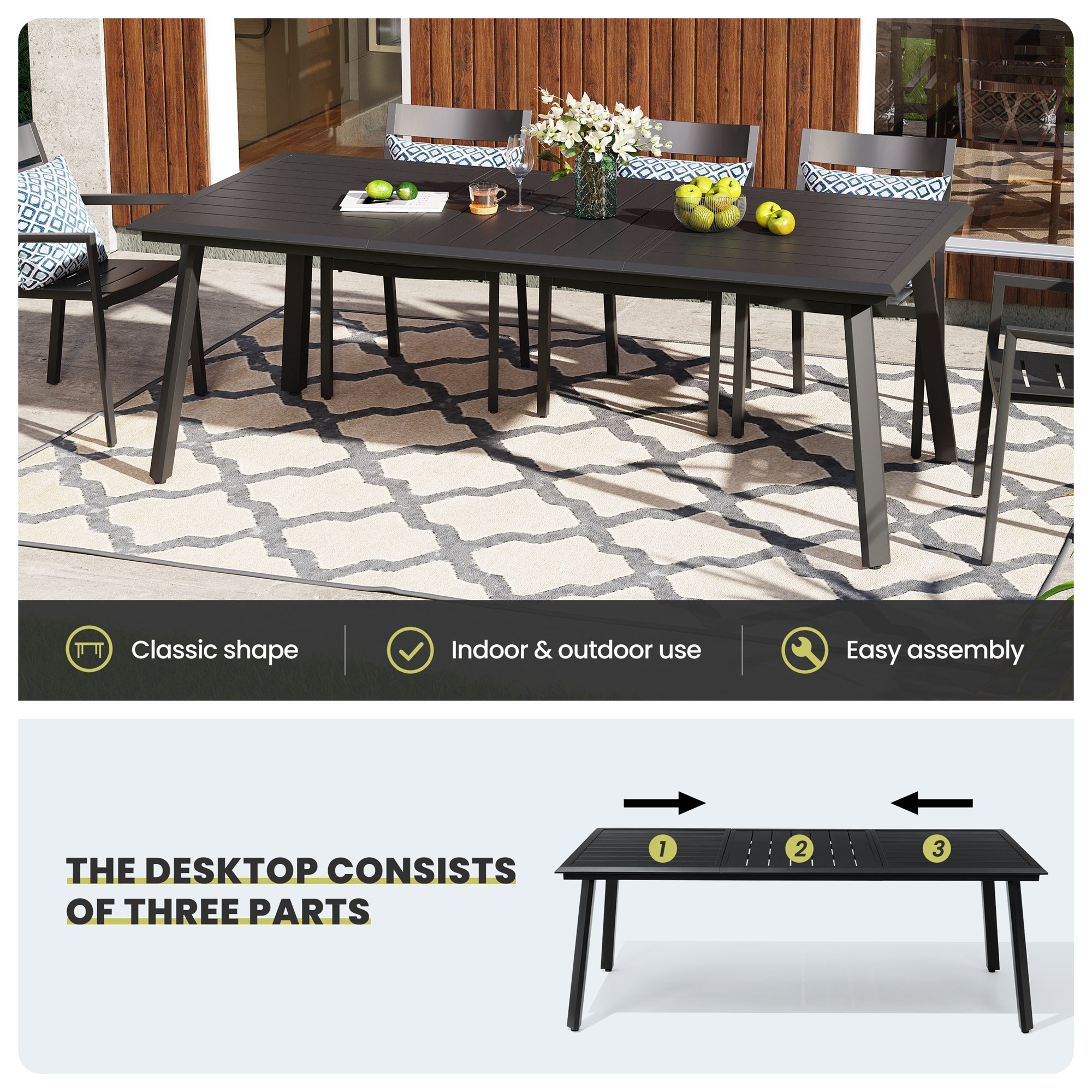 Crestlive Products CL-TB055BLK Patio-Tables - View #4