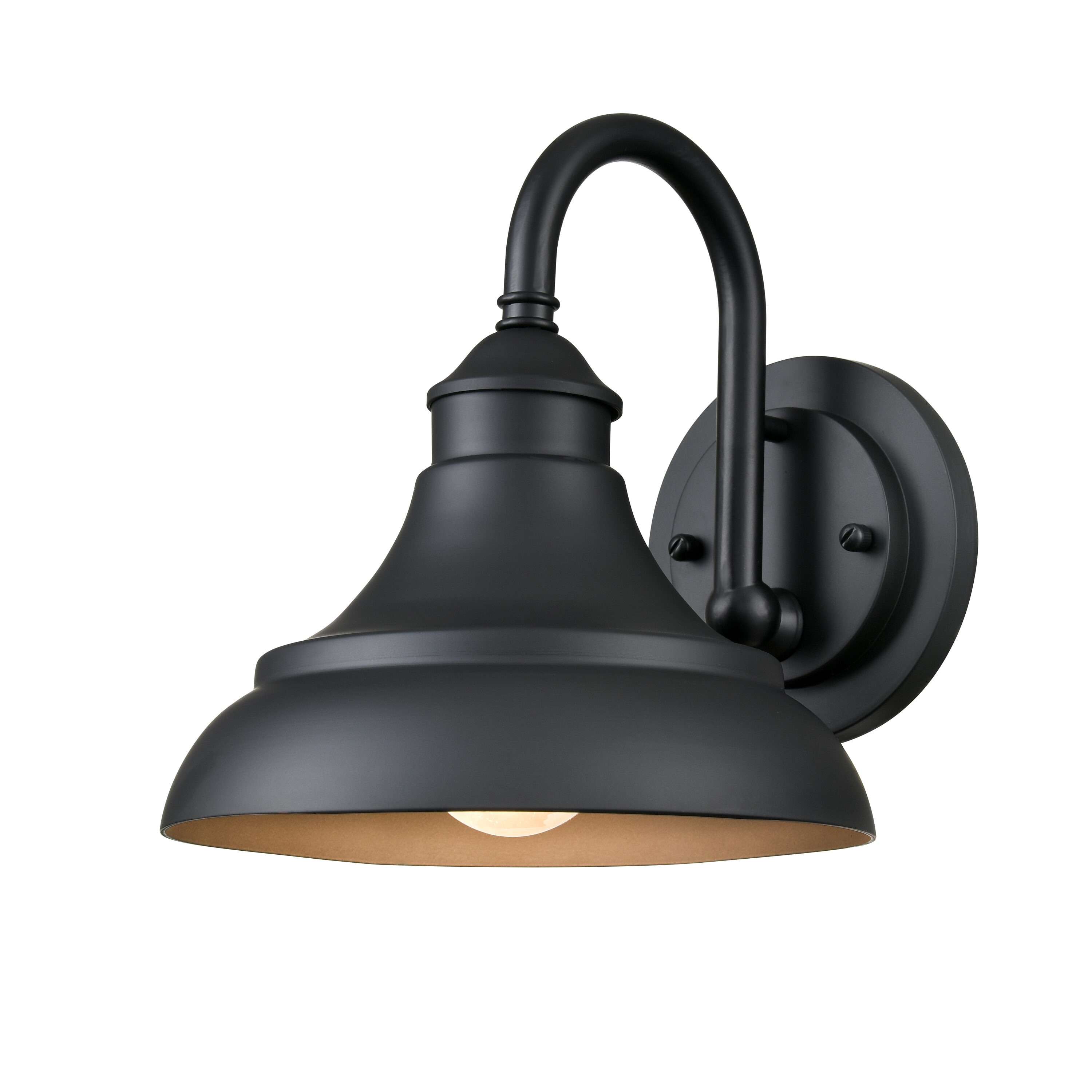 Millennium Lighting 87101-PBK Alvii 1 -Light 9.12-in H Matte Black Hardwired Outdoor Wall Light