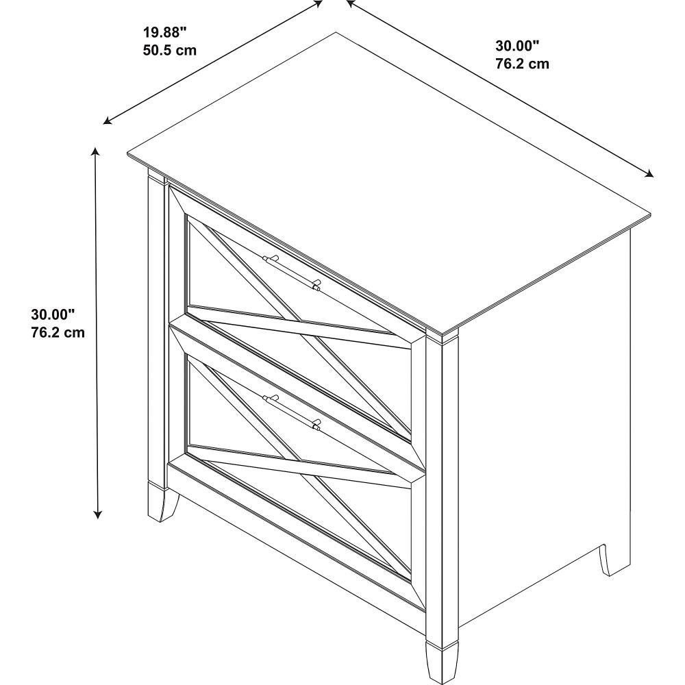 Bush Furniture KWF130WT-03 Filing-Cabinets - View #6