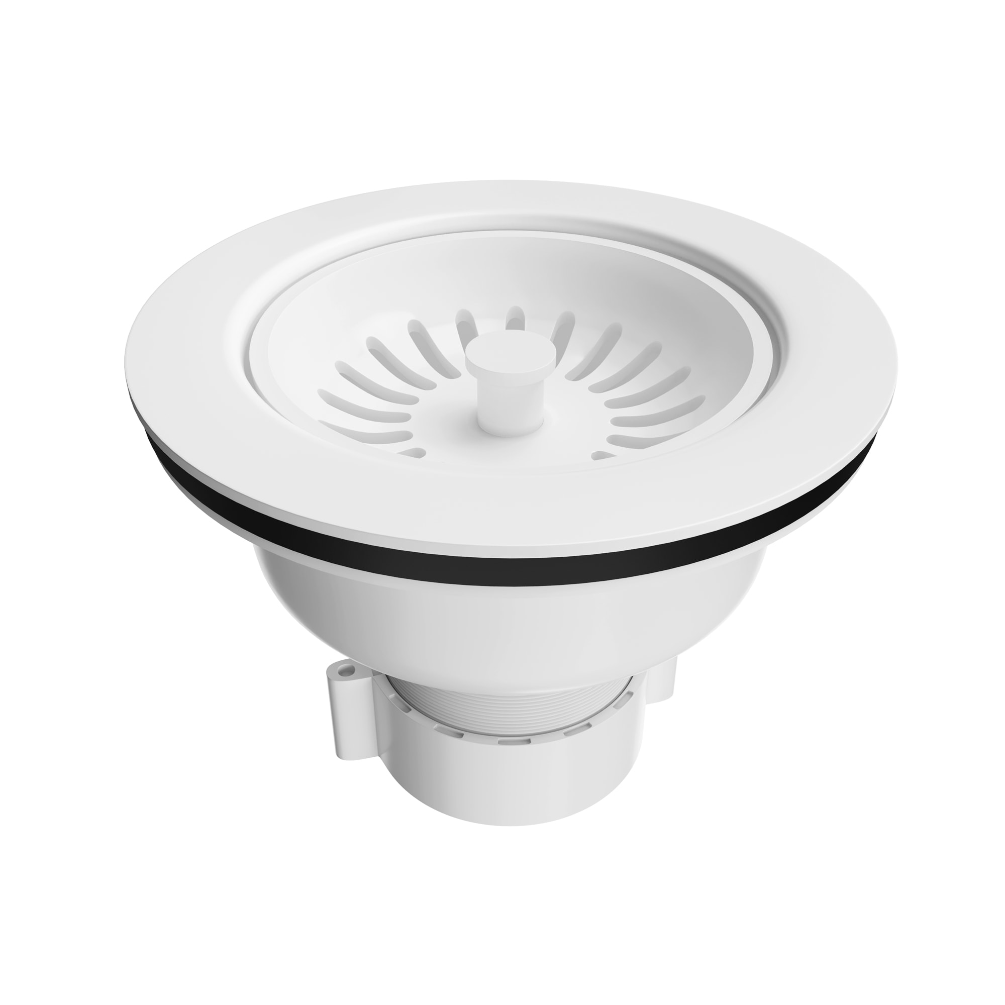 PROFLO PF172WH 3.5-in White Plastic Strainer basket