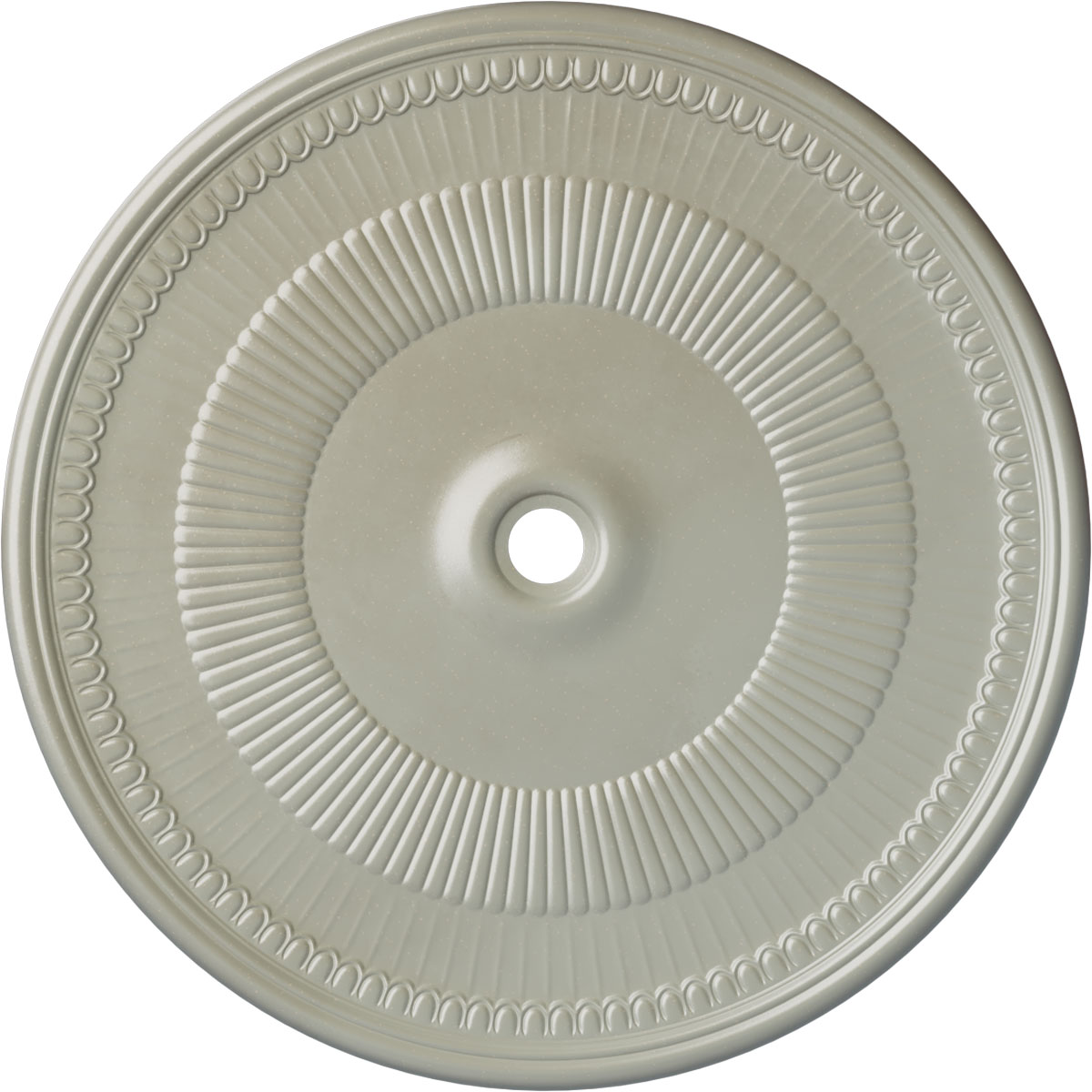 Ekena Millwork CM51NEFCS Nevio 51.125-in W x 51.125-in L Painted Flash Copper Polyurethane Whole Ceiling Medallion