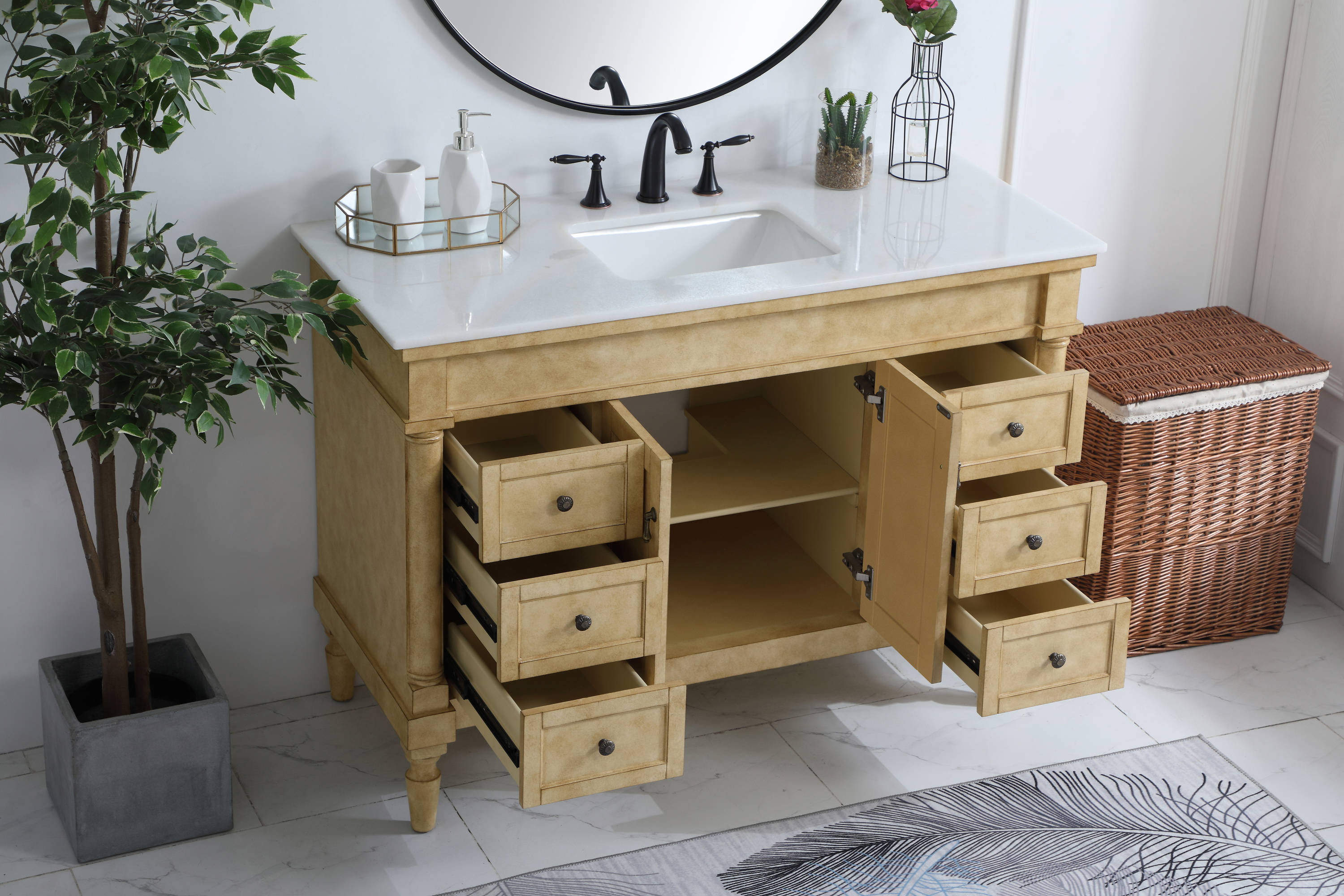 Elegant Decor HF39144AB Bath-Vanity-Combo - View #3