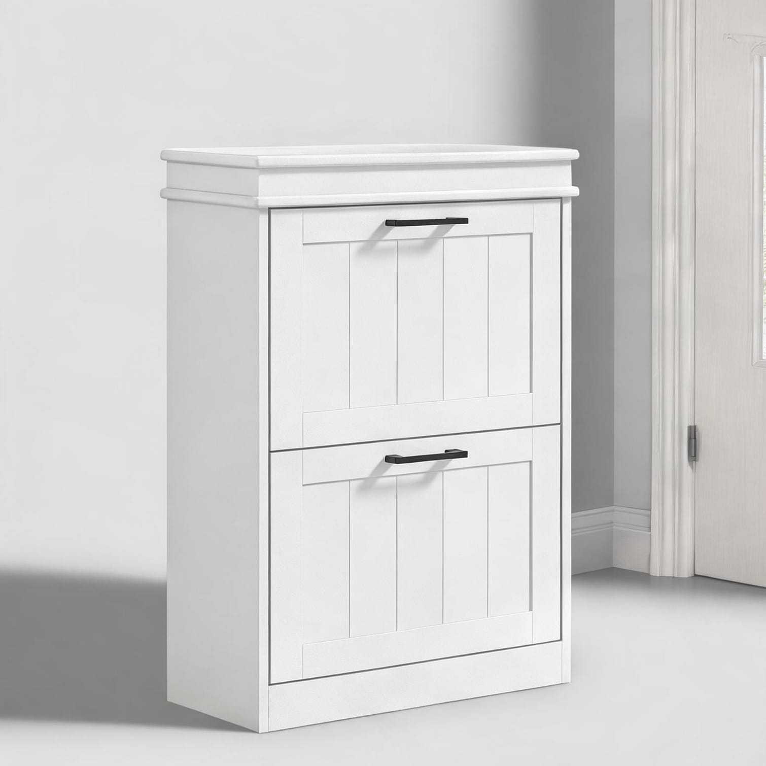 sunjurt Cabinet with Adjustable Design pairing White MDF with 21.2 x 9.5 x 32.5 and Storage