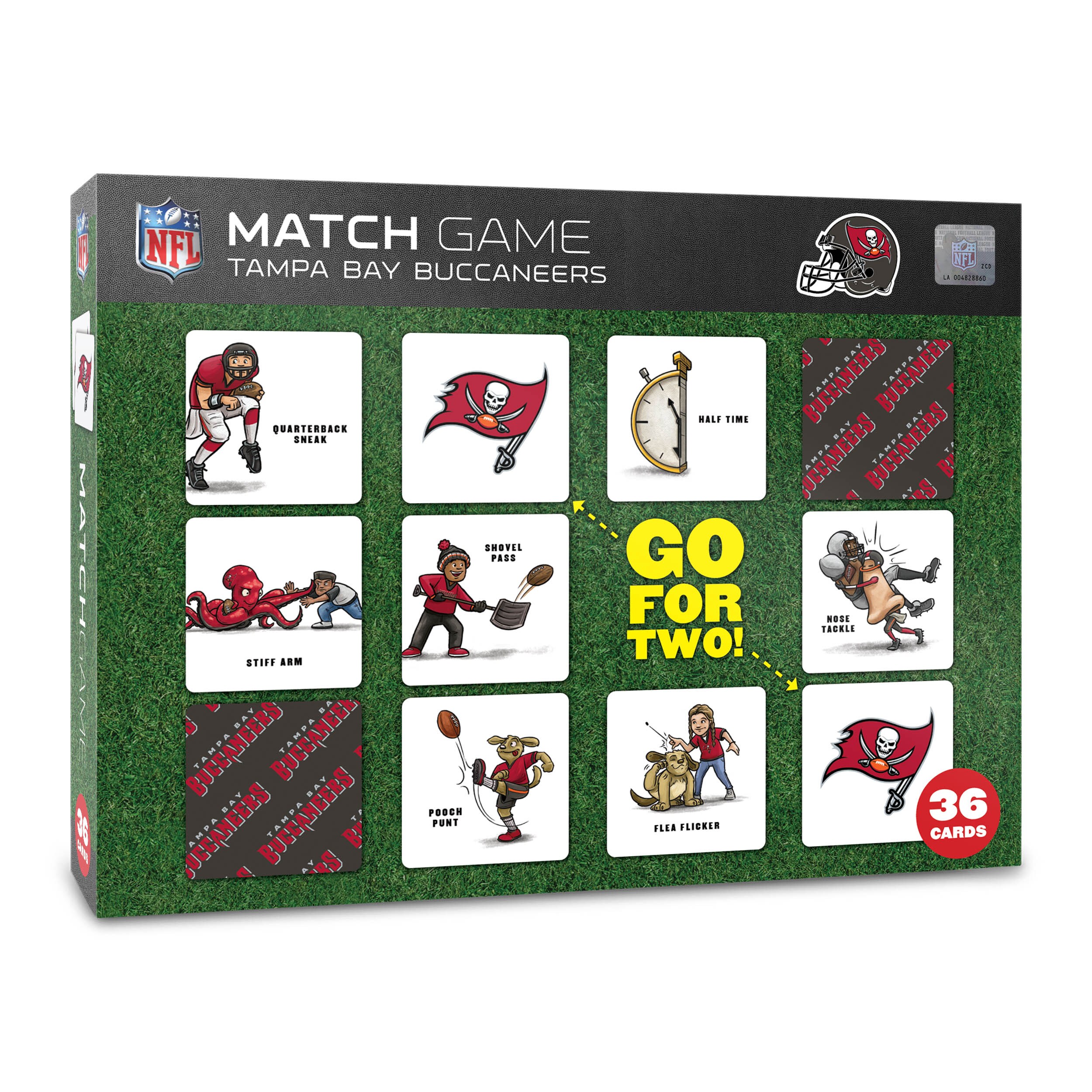Sportula 2501710 YouTheFan NFL Tampa Bay Buccaneers Licensed Memory Match Game (Memory Game)