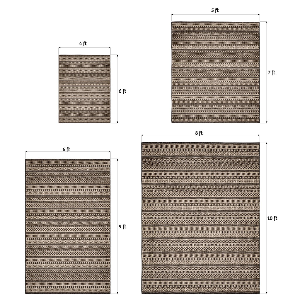Benissimo O-8X10-STRIPES-GRAY rugs - View #8