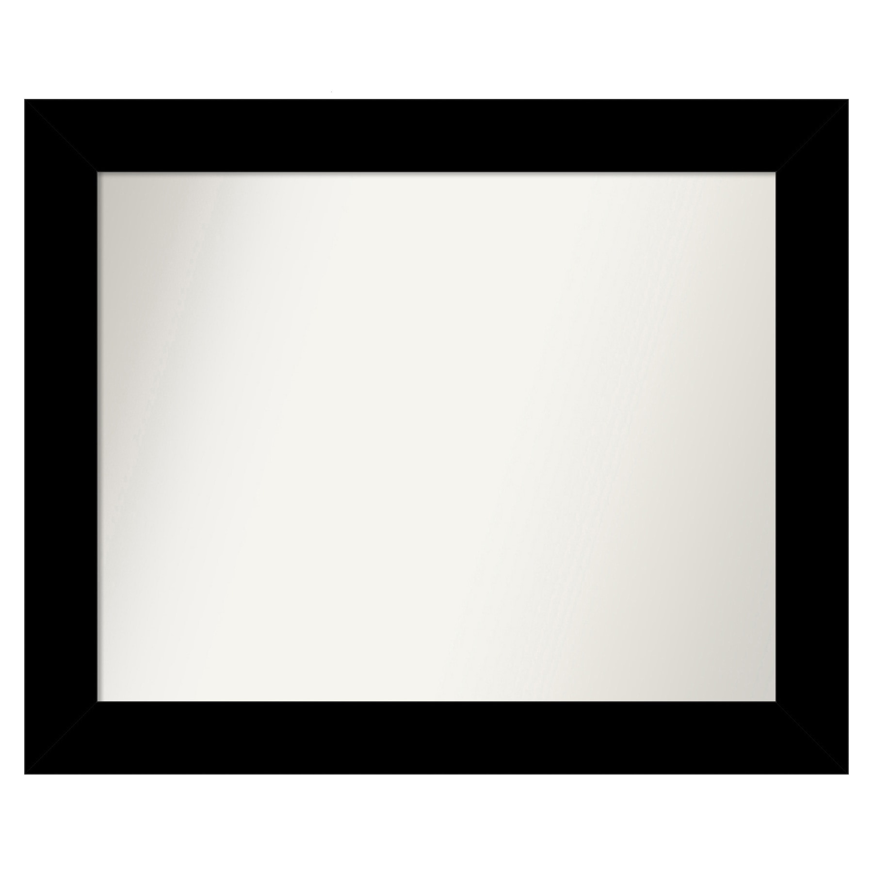 Amanti Art A17008100471 Basic Black Frame 33.5-Inches W x 27.5-Inches H Rectangle Basic Black Framed Vanity Mirror