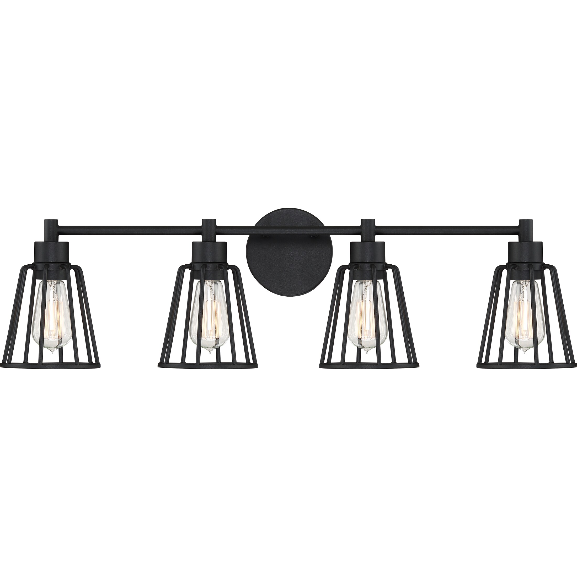Quoizel ATT8604EK Atticus 32-in 4-Light Earth Black Transitional Vanity Light
