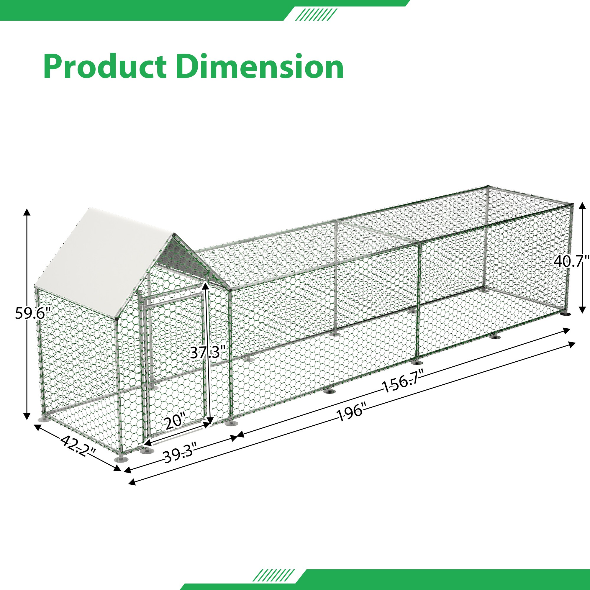 Gaierptone CRXLE1LBZ77 Chicken-Coops-Rabbit-Hutches - View #9