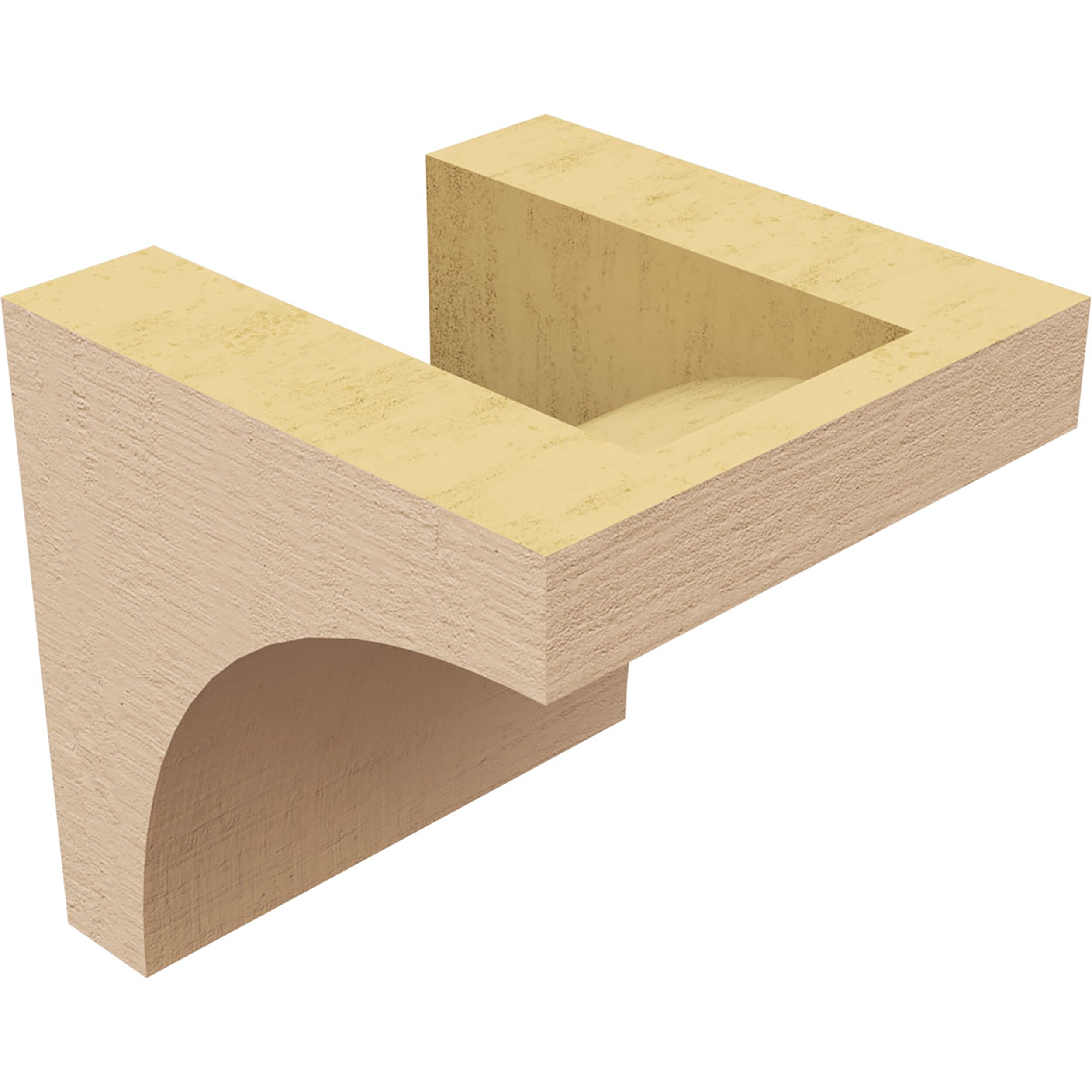 Ekena Millwork CORU04X04X04HUNRCPR corbels - View #5