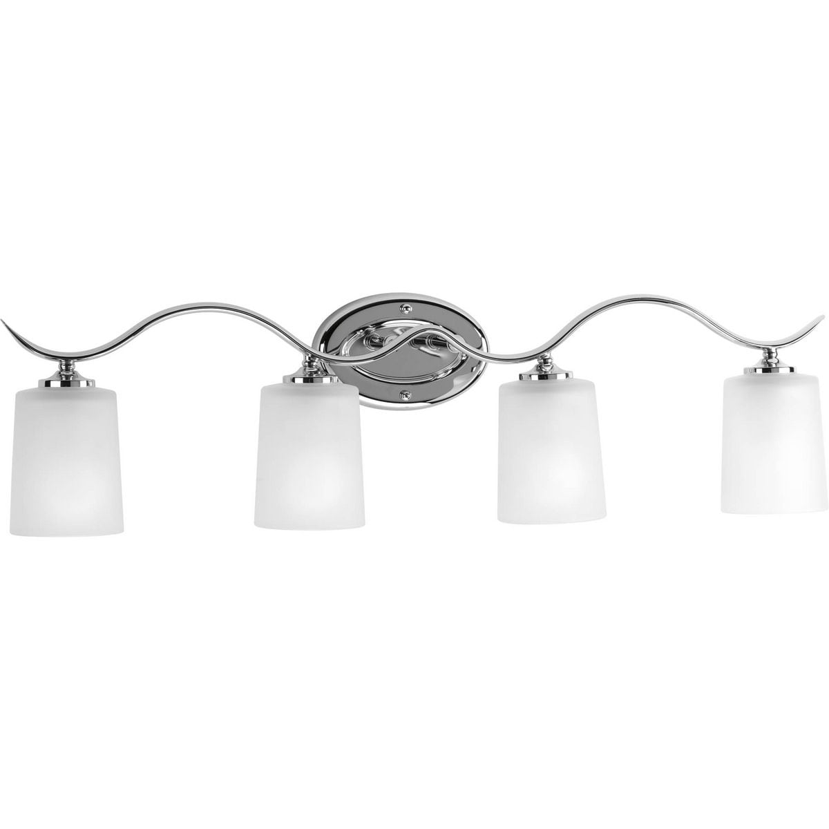 Progress Lighting P2021-15 Inspire 31.37-in 4 -Light Polished Chrome Traditional Vanity light