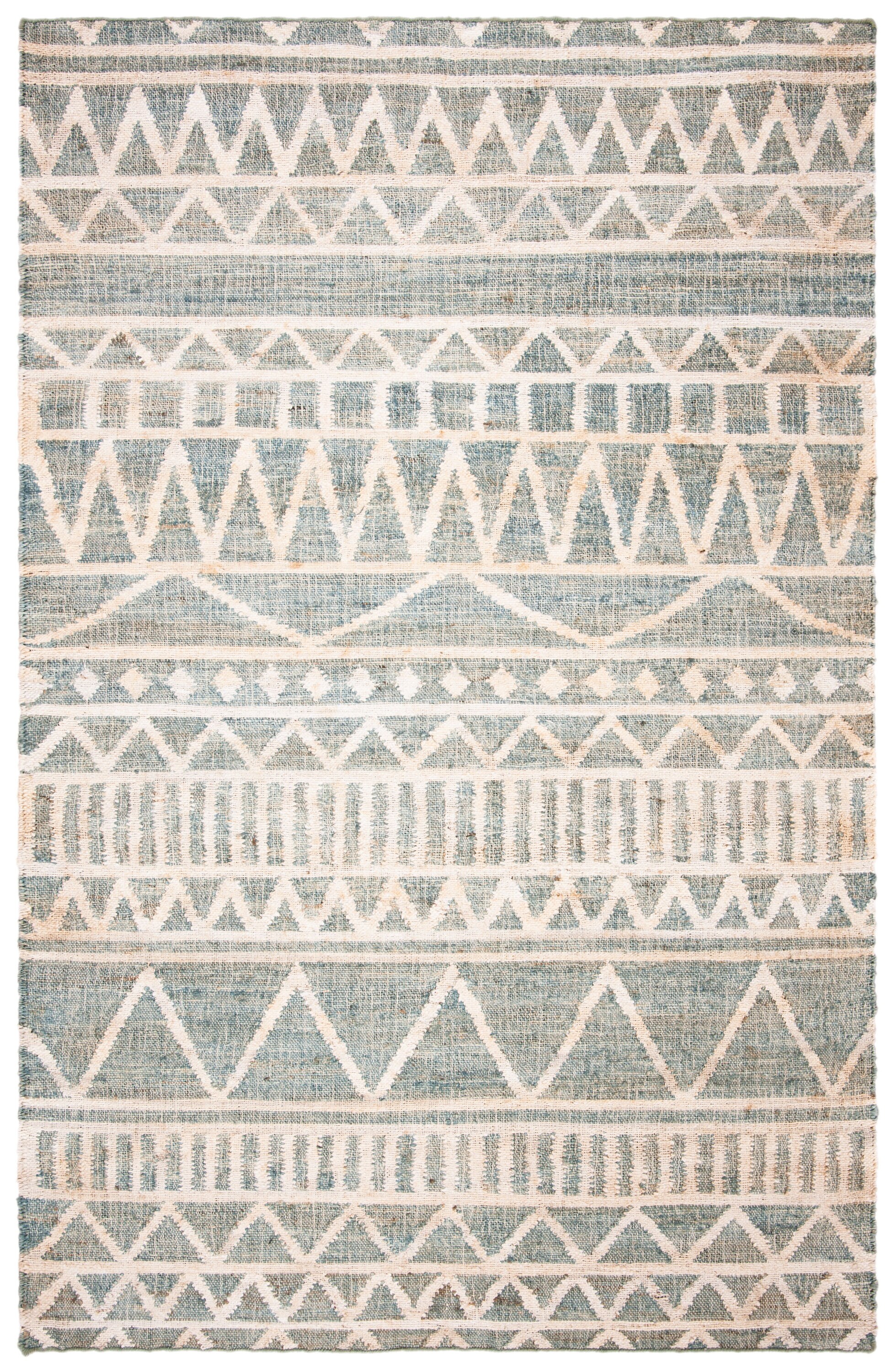 Kilim KLM752 Hand Loomed Area Rug - Blue/Beige - 5'x8' - Safavieh.