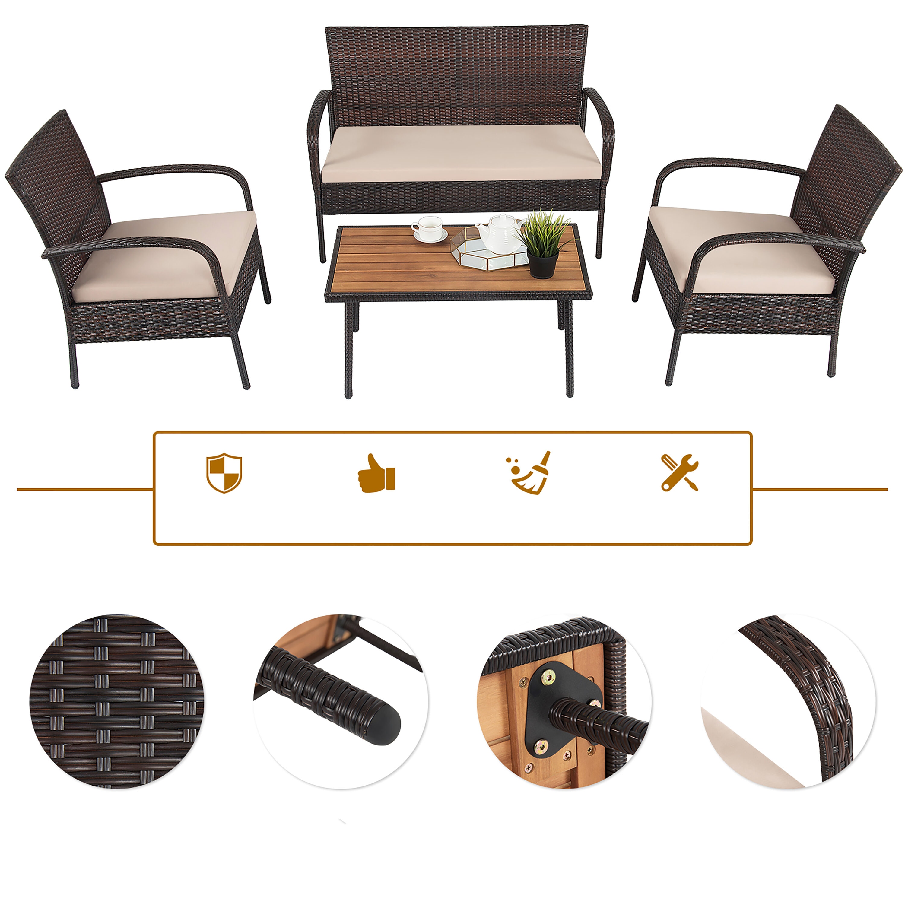 Costway HW66527 Patio-Conversation-Sets - View #3