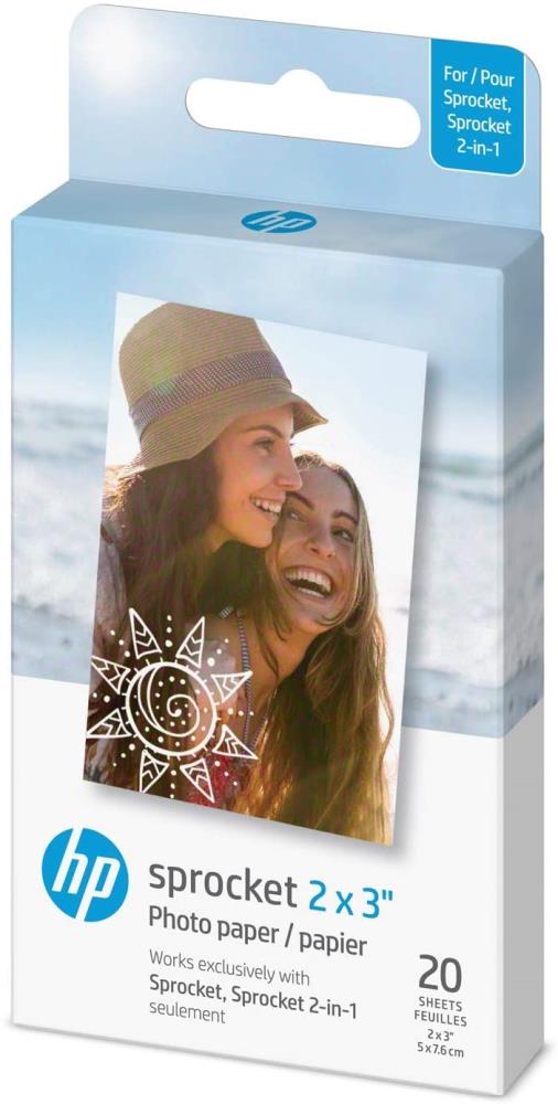  HP Sprocket Select Portable Instant Color Photo Printer for  Android and iOS Devices (Eclipse) Zink Paper Bundle, 2.3x3.4 : Electronics