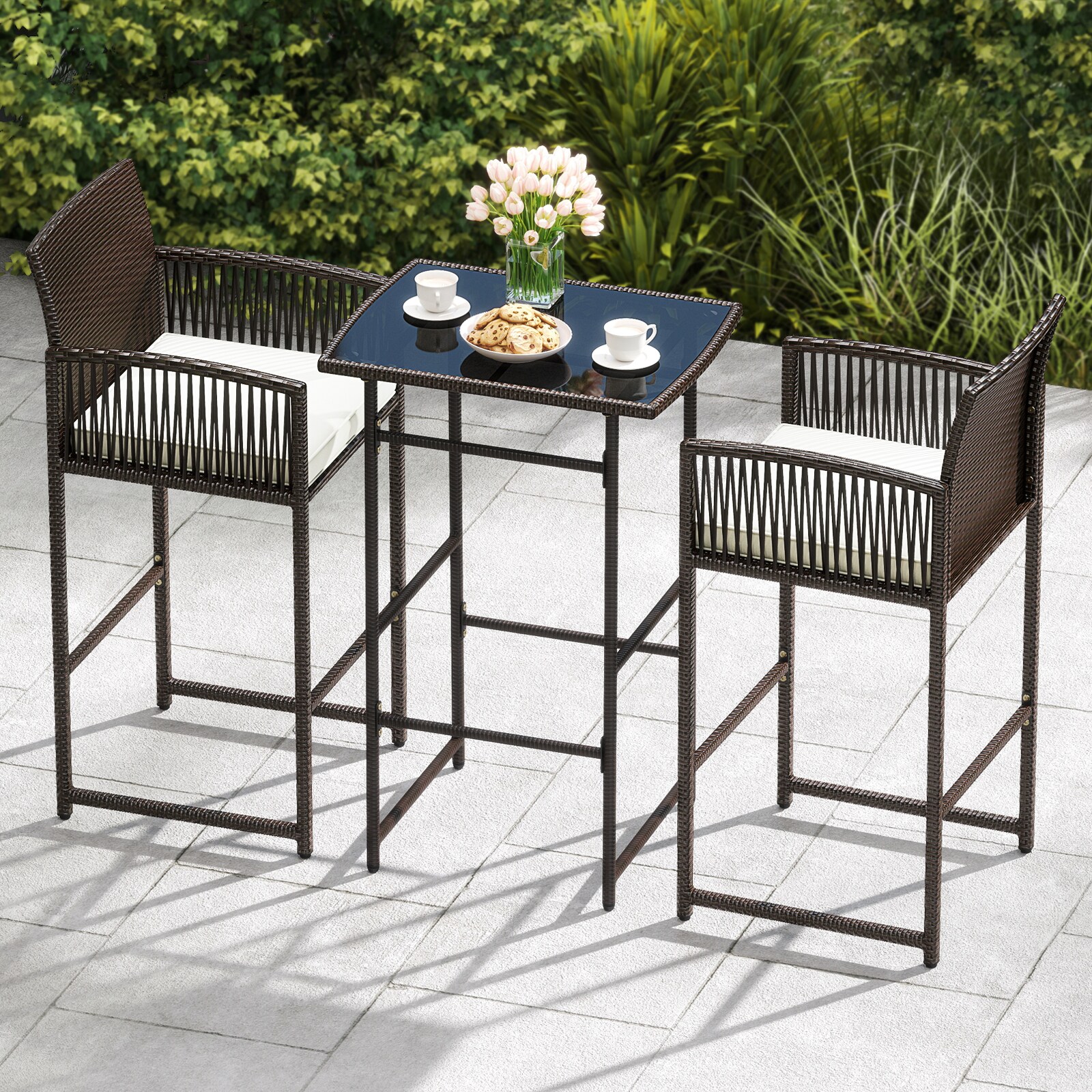 YERIVA P74696WHDH Patio-Conversation-Sets - View #5