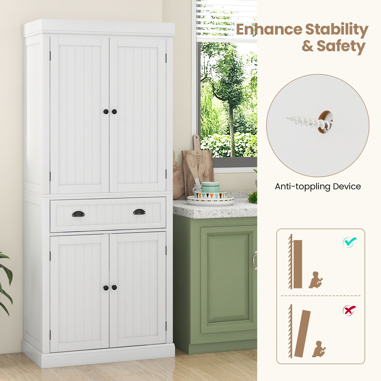 Costway CSHY000155 Bathroom-Medicine-Cabinets - View #7